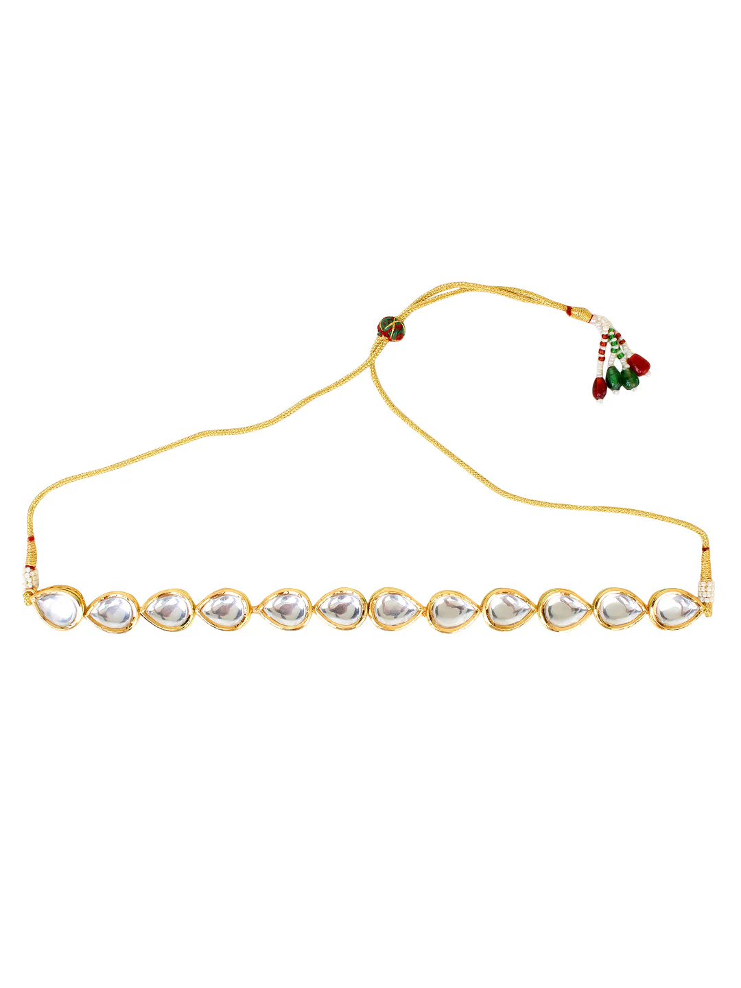 Necklace and Earring Big Kundan Set for Women by Leshya - Image 5