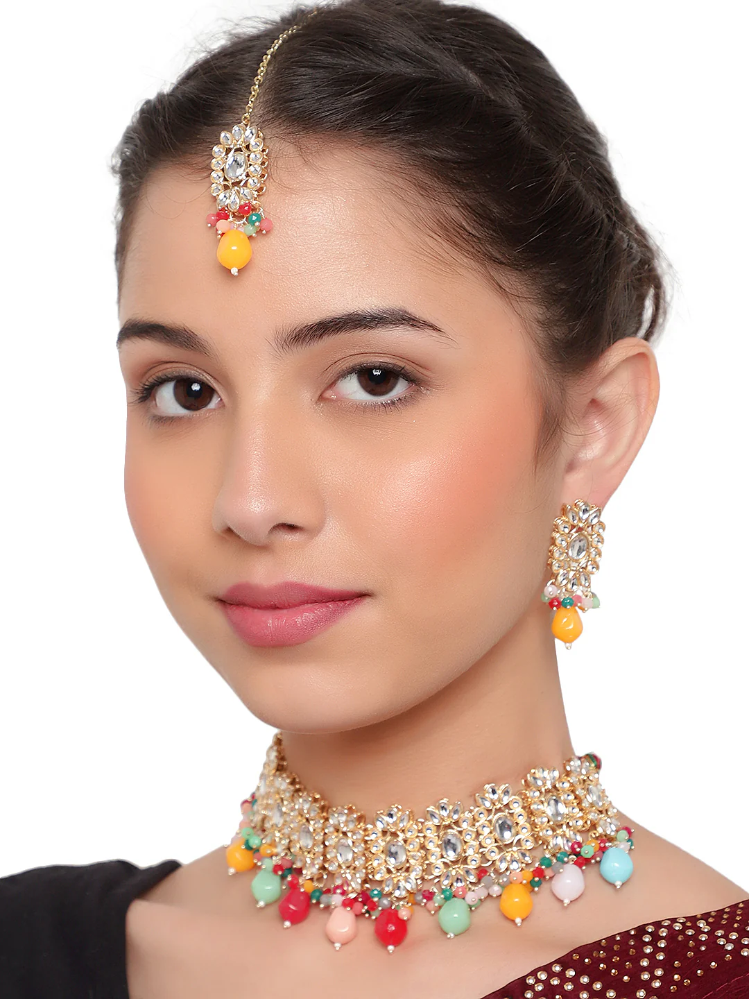 Necklace and Earring Kundan Set for Women by Leshya - Image 5