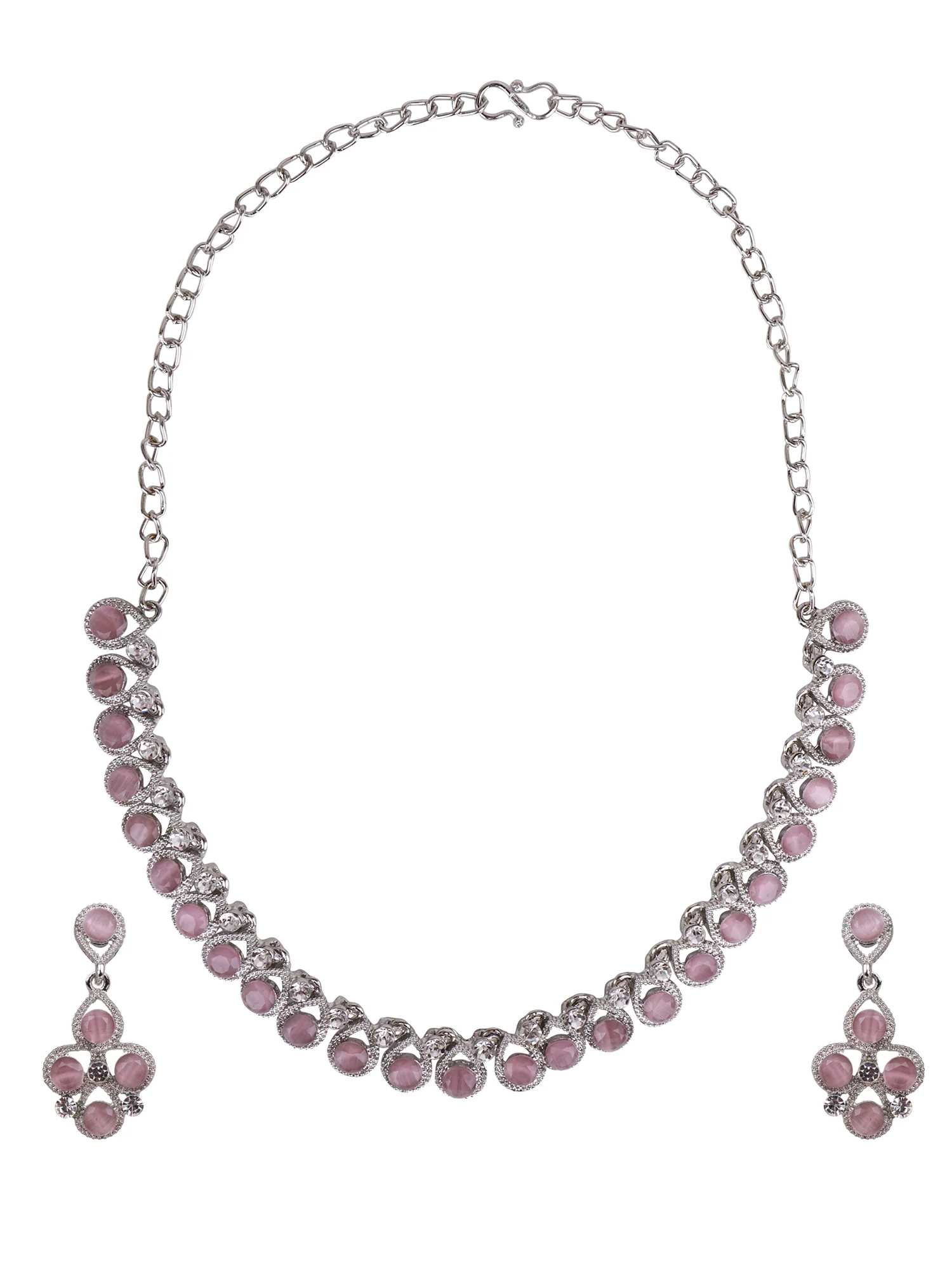 Oxidized Partywear Necklace with Earring by Leshya - Image 2