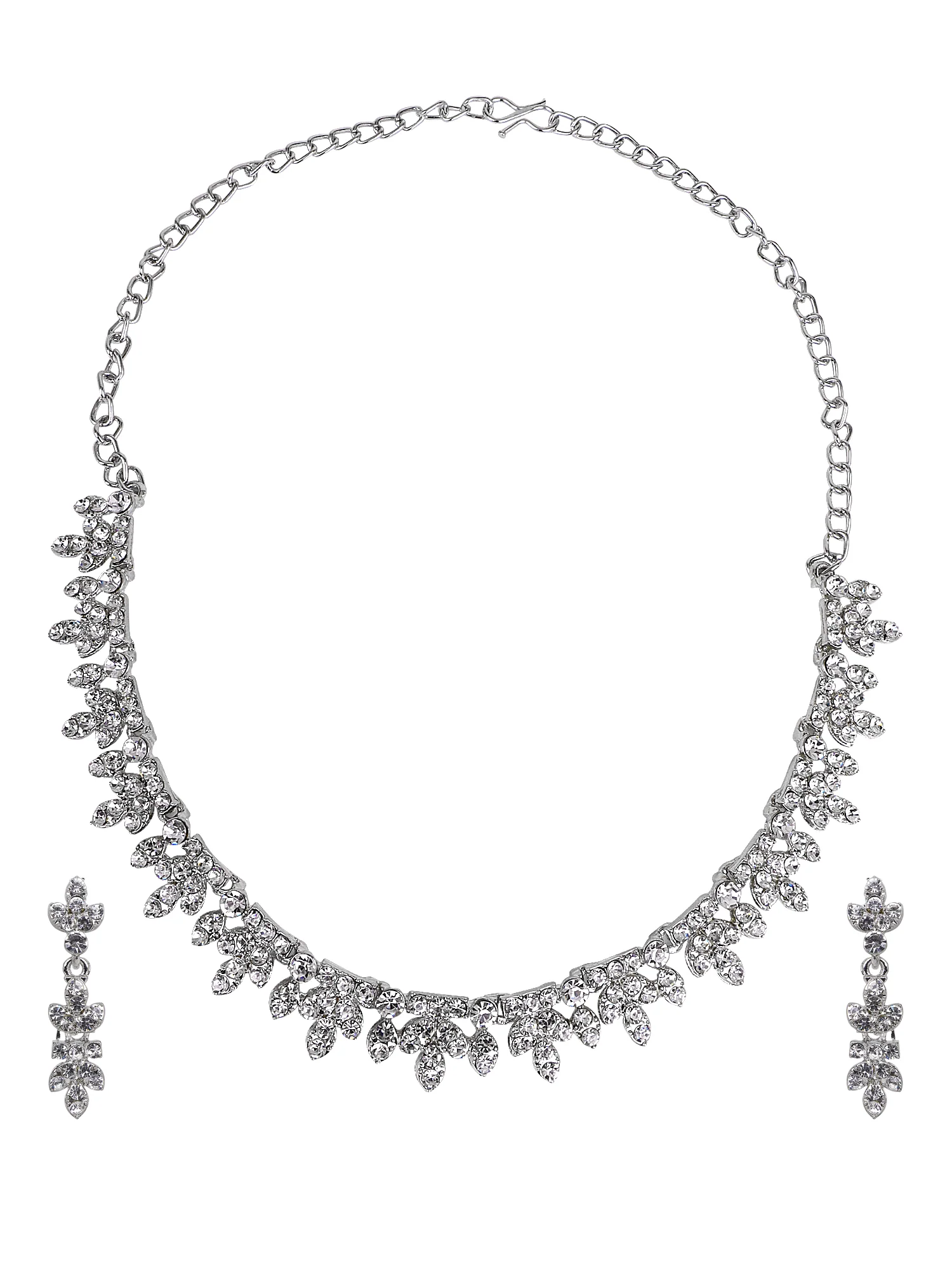 Oxidized Partywear Necklace with Earring by Leshya - Image 2