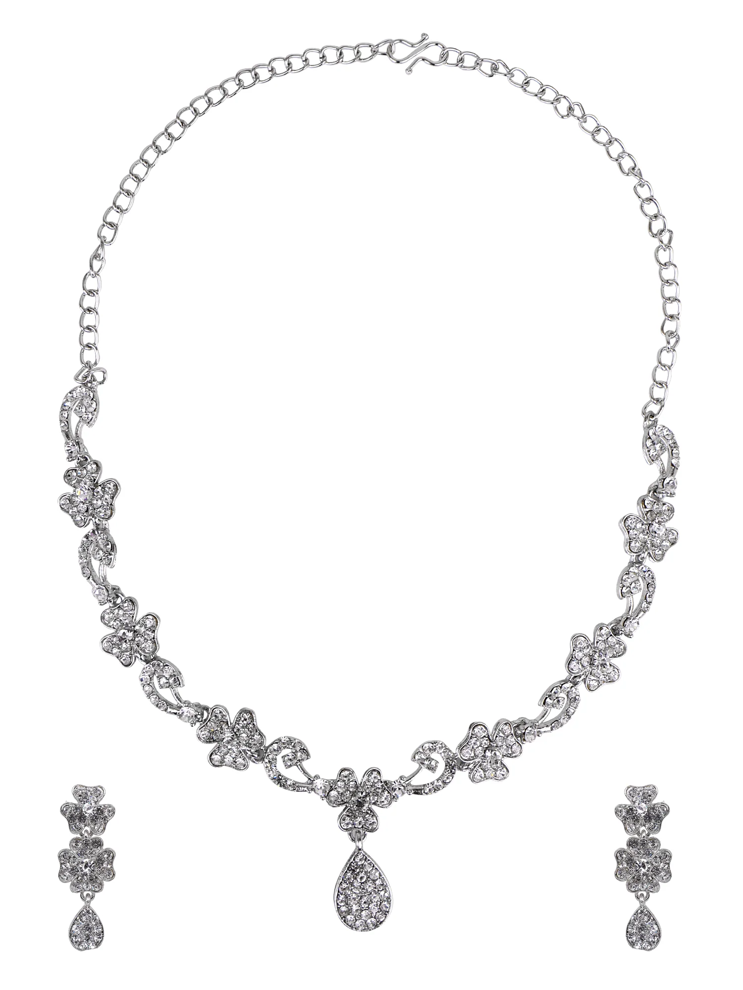 Oxidized Partywear Necklace with Earring by Leshya - Image 2