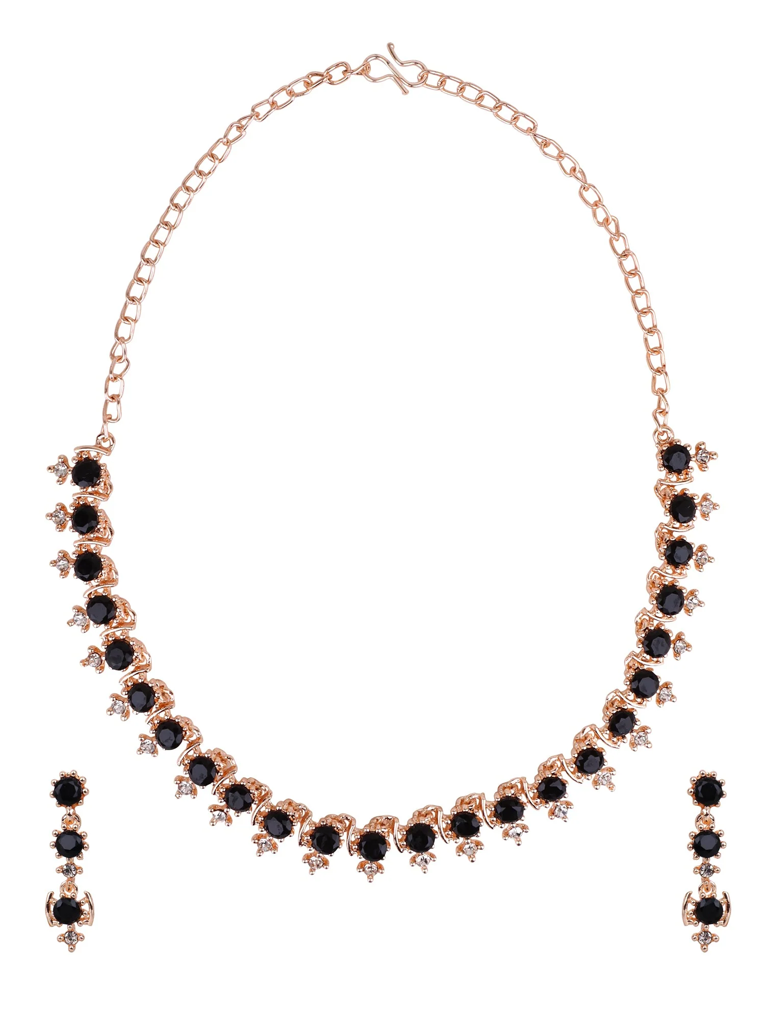 Oxidized Partywear Necklace with Earring by Leshya - Image 6