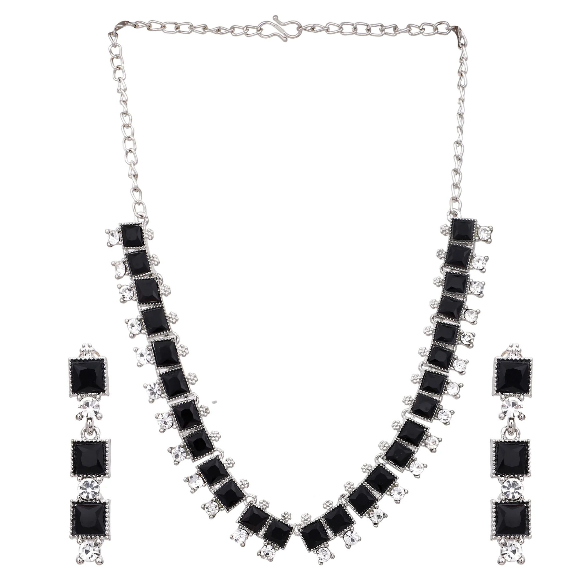 Oxidized Partywear Necklace with Earring by Leshya - Image 6