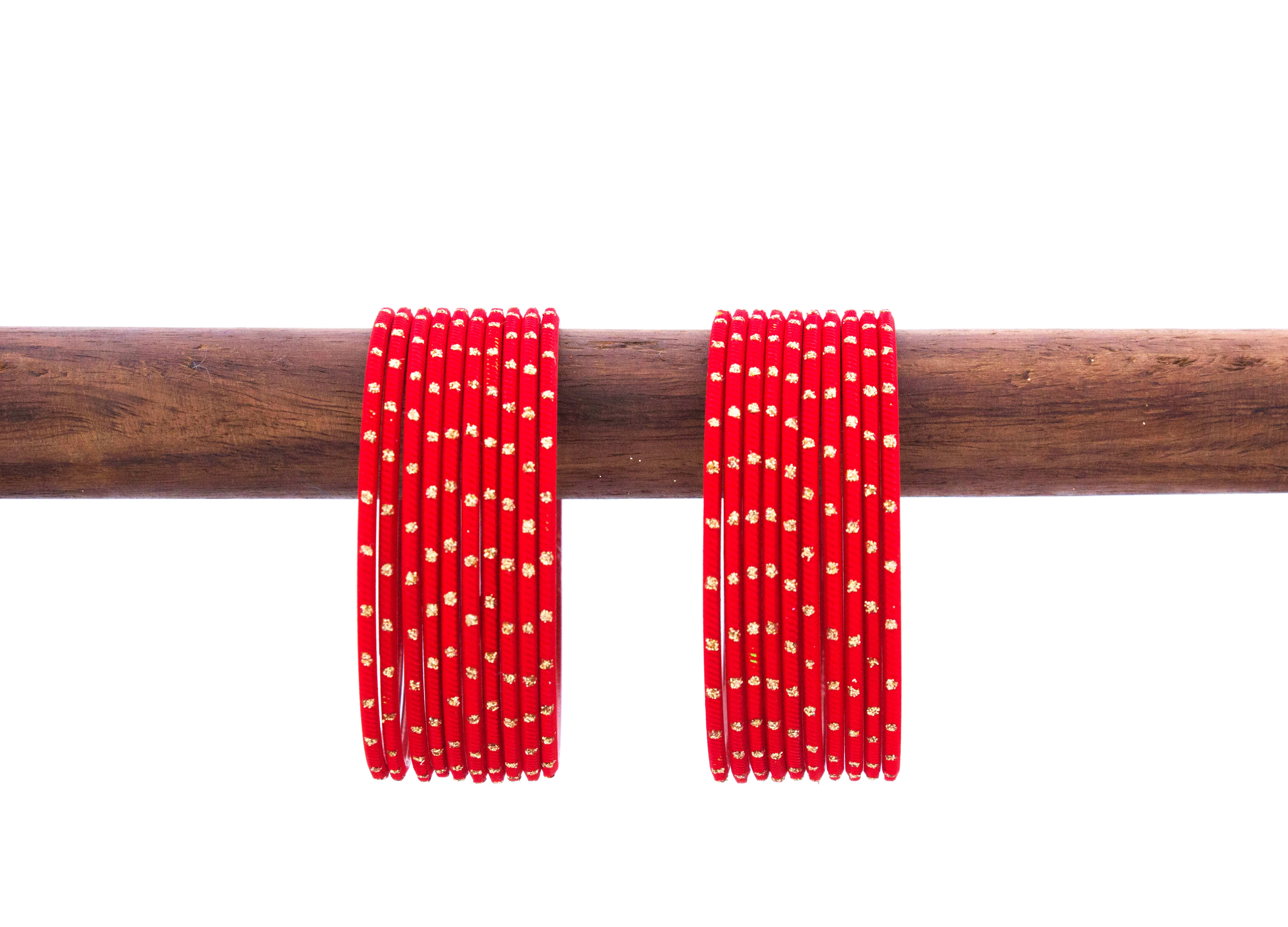 Plain golden dotted bangles - Image 13