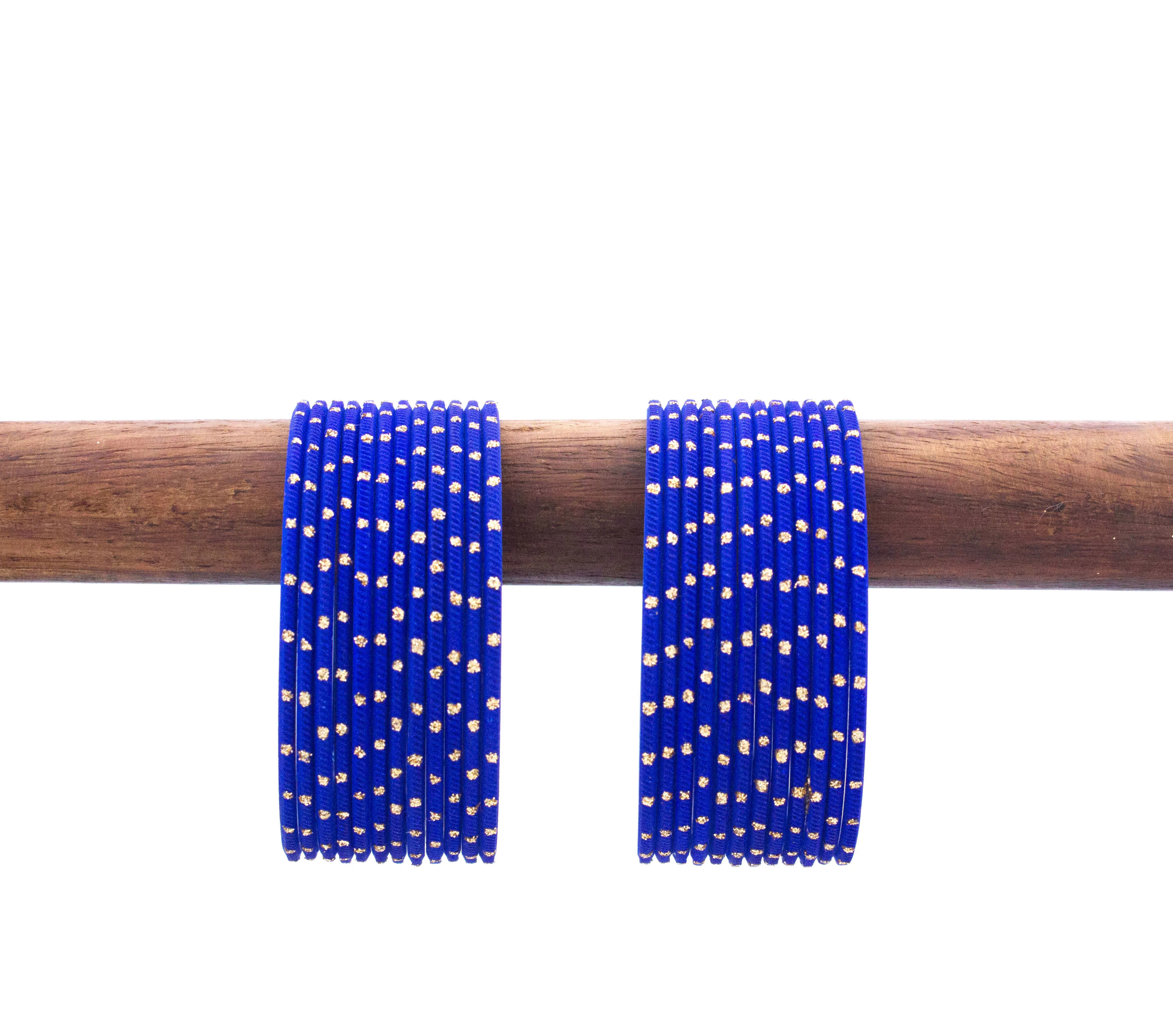 Plain golden dotted bangles - Image 14