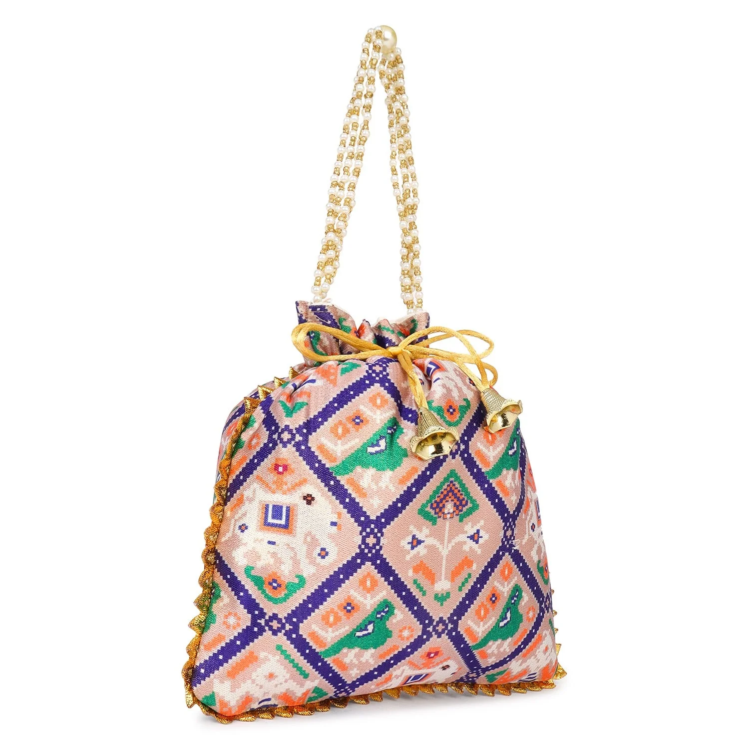 Printed Bandhani Potli for Partywear - Image 10