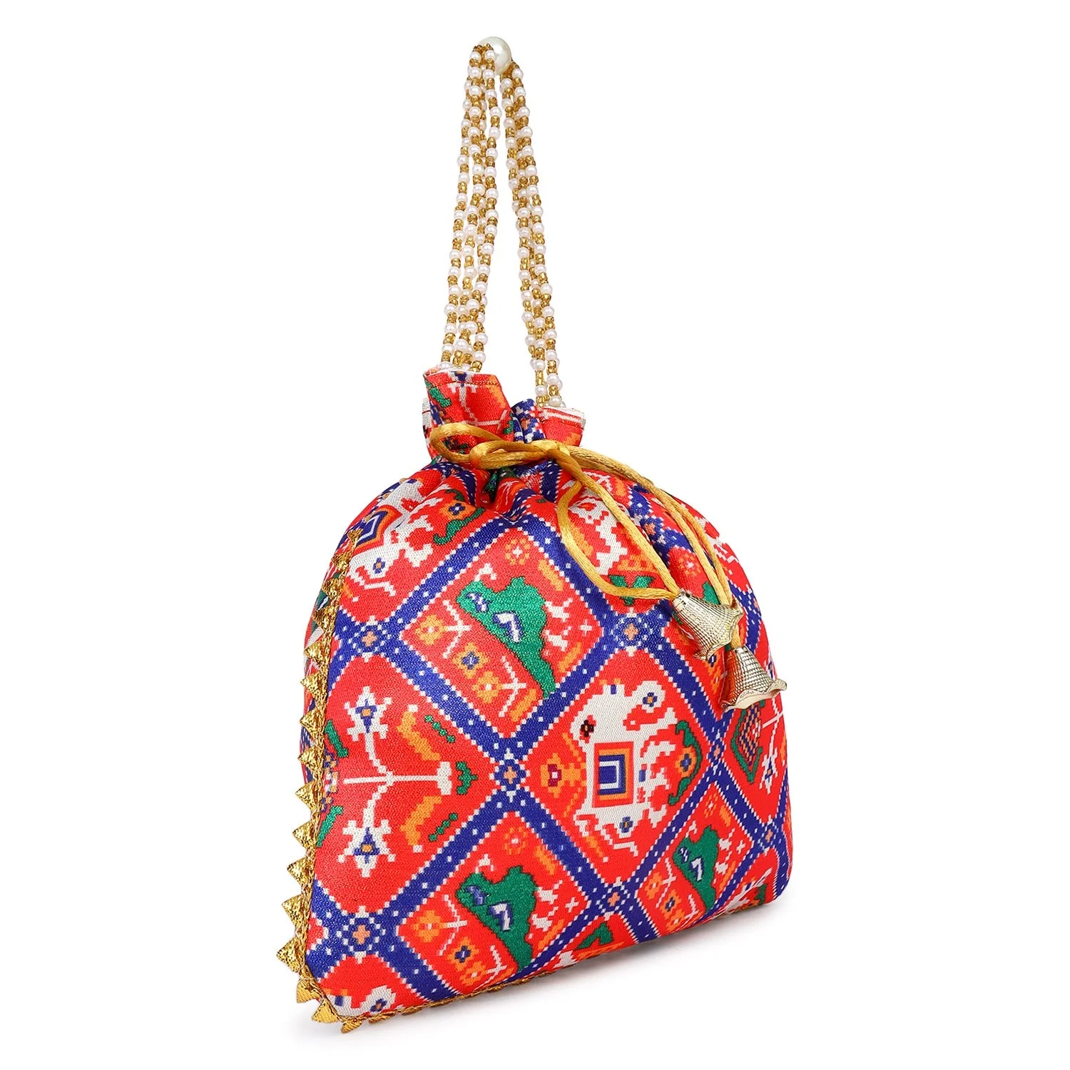 Printed Bandhani Potli for Partywear - Image 6