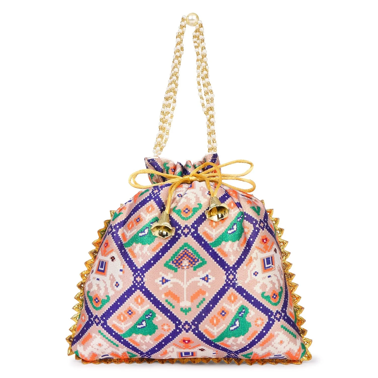 Printed Bandhani Potli for Partywear - Image 9