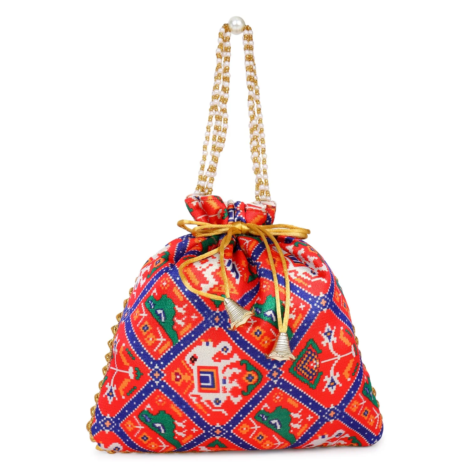 Printed Bandhani Potli for Partywear - Image 2
