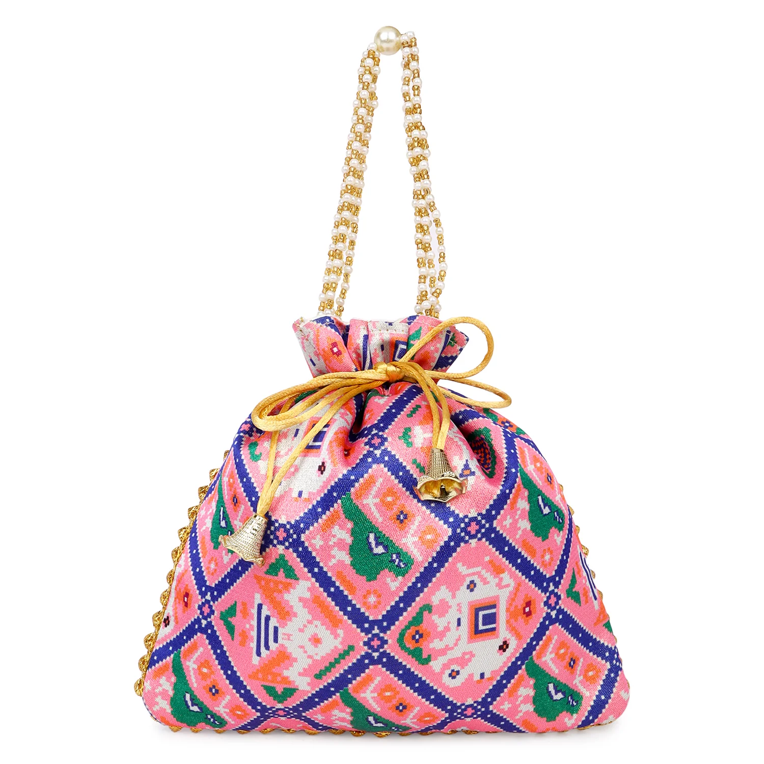 Printed Bandhani Potli for Partywear - Image 5