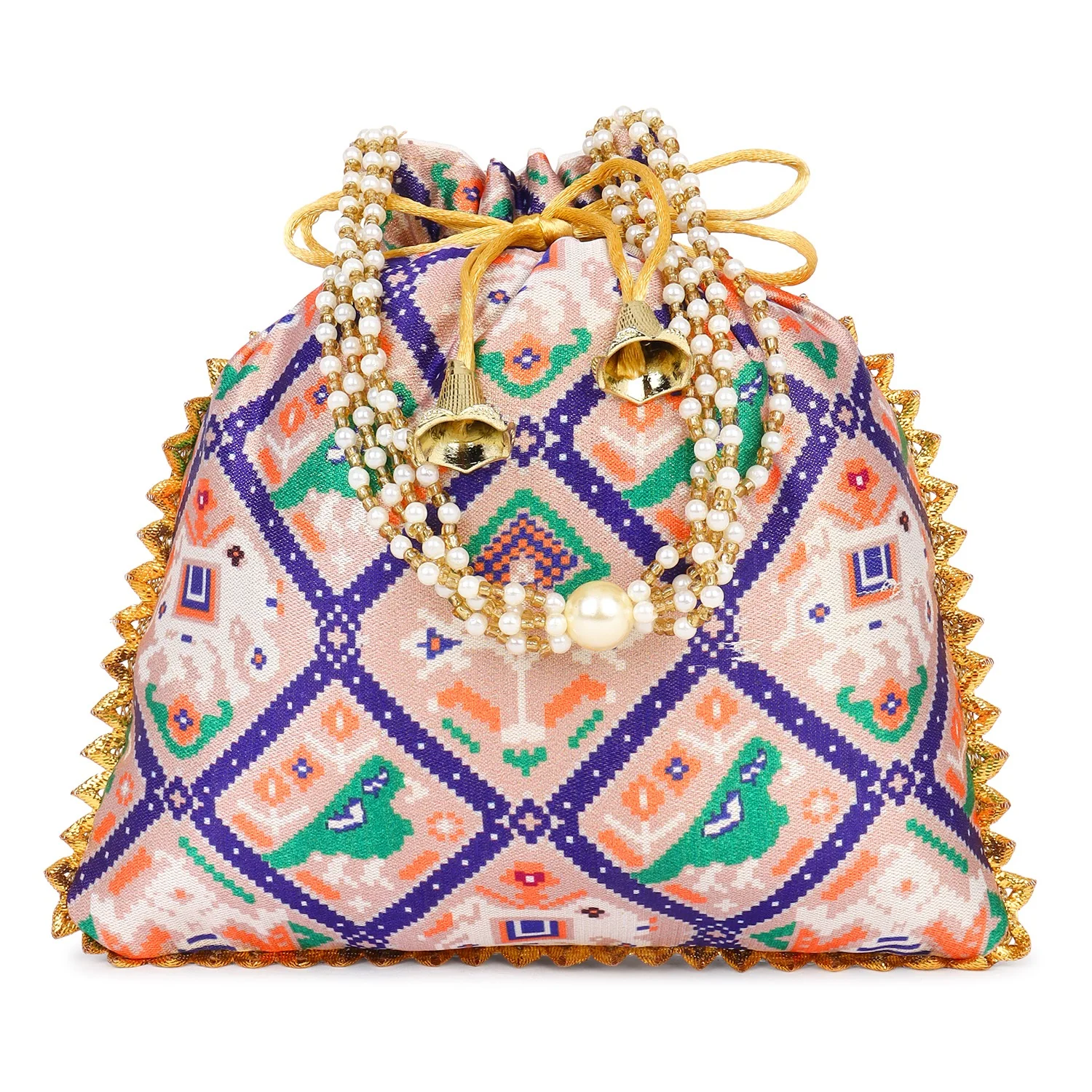 Printed Bandhani Potli for Partywear - Image 8