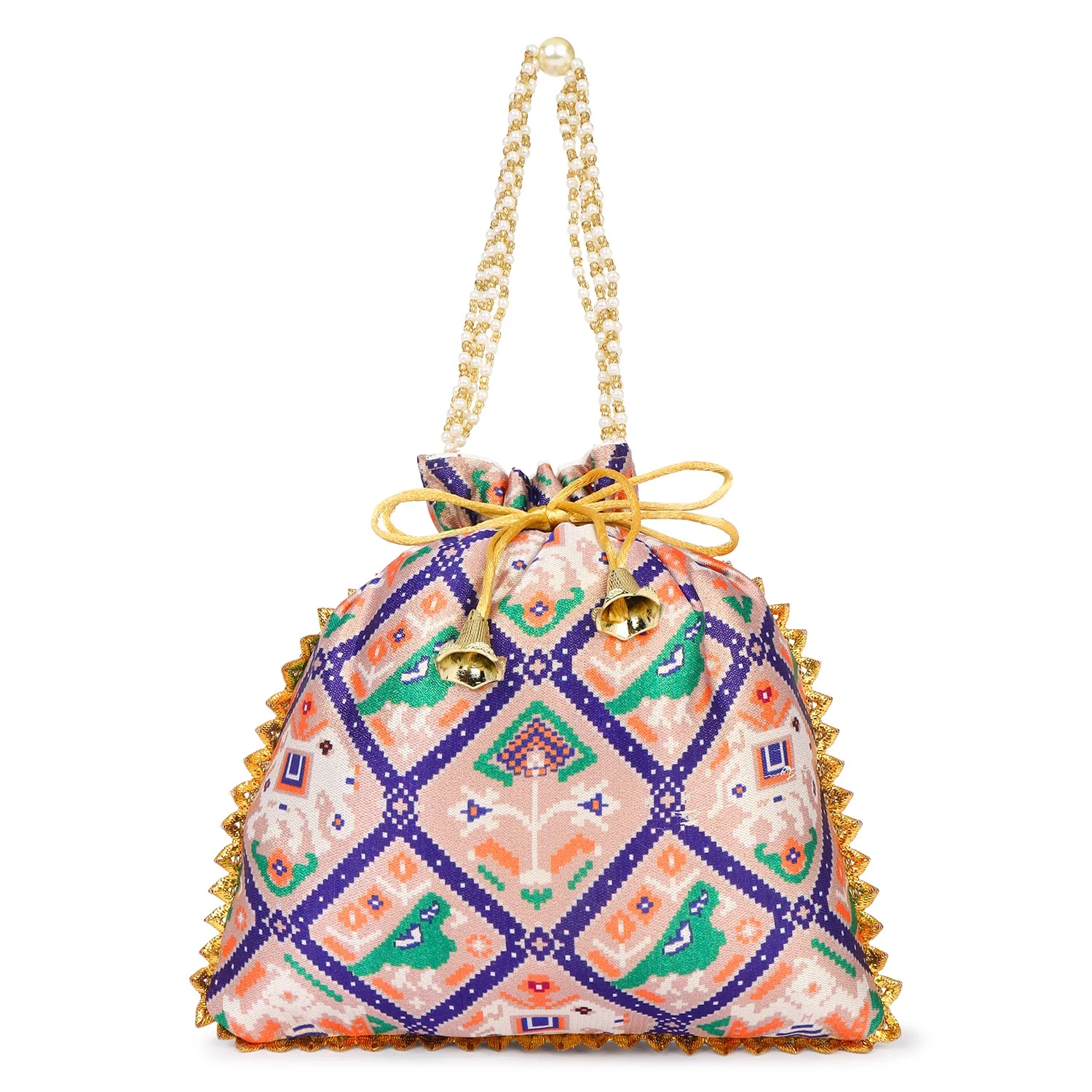 Printed Bandhani Potli for Partywear - Image 9