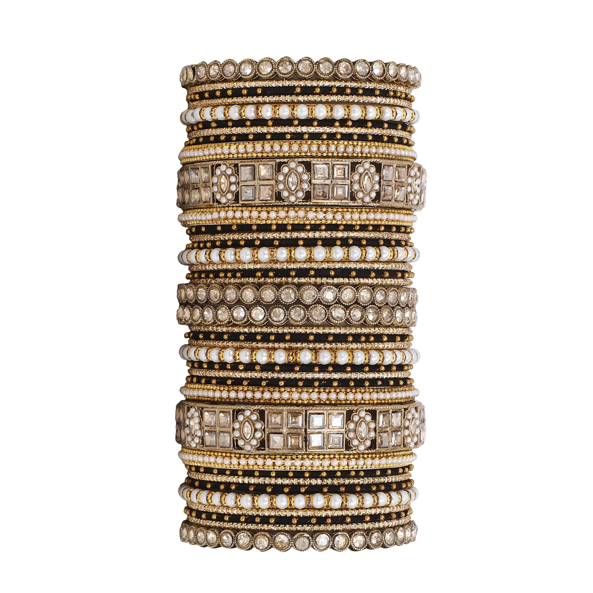 Rich Texture bangle set with Silk thread Bangles by Leshya - Image 14
