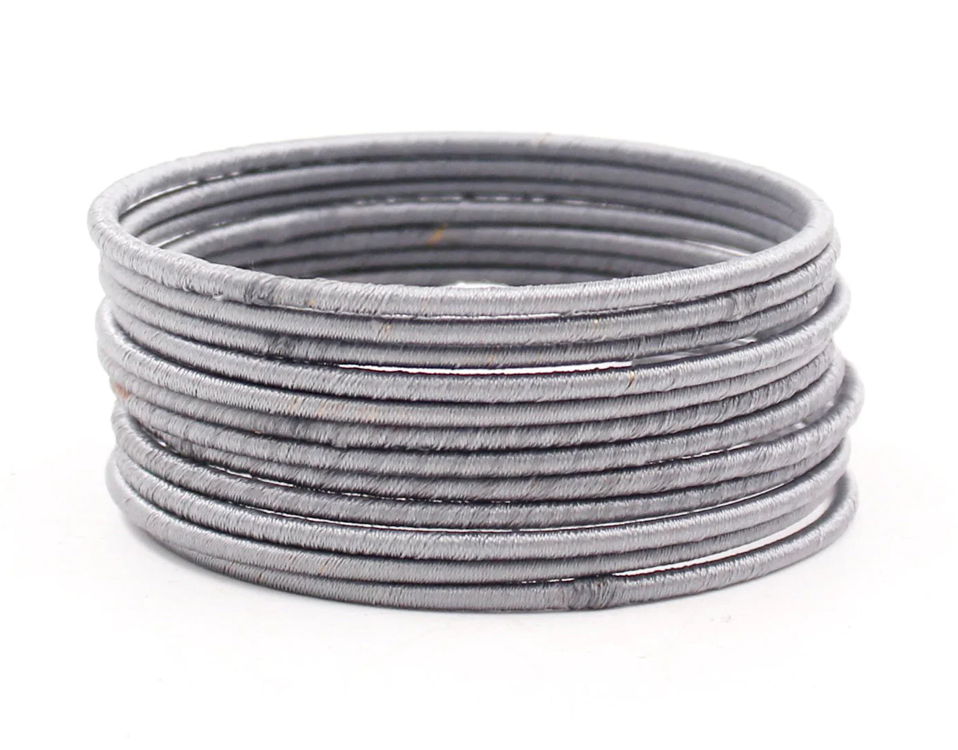 Set of 12 Plain Thread Bangles by Leshya - Image 10