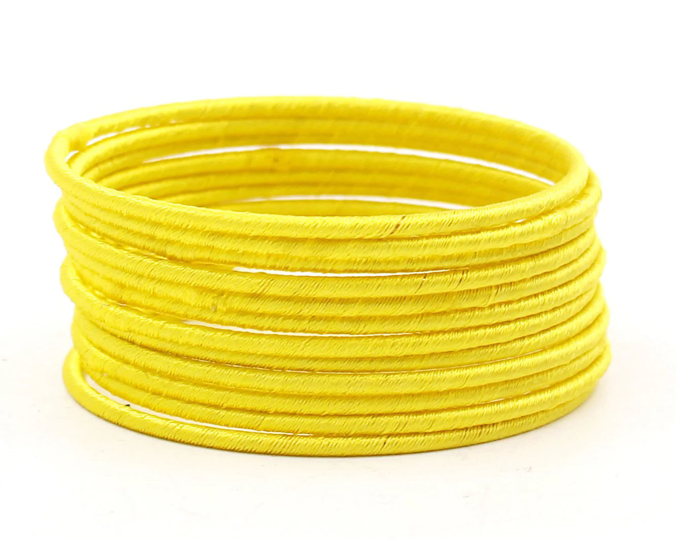 Set of 12 Plain Thread Bangles by Leshya - Image 11