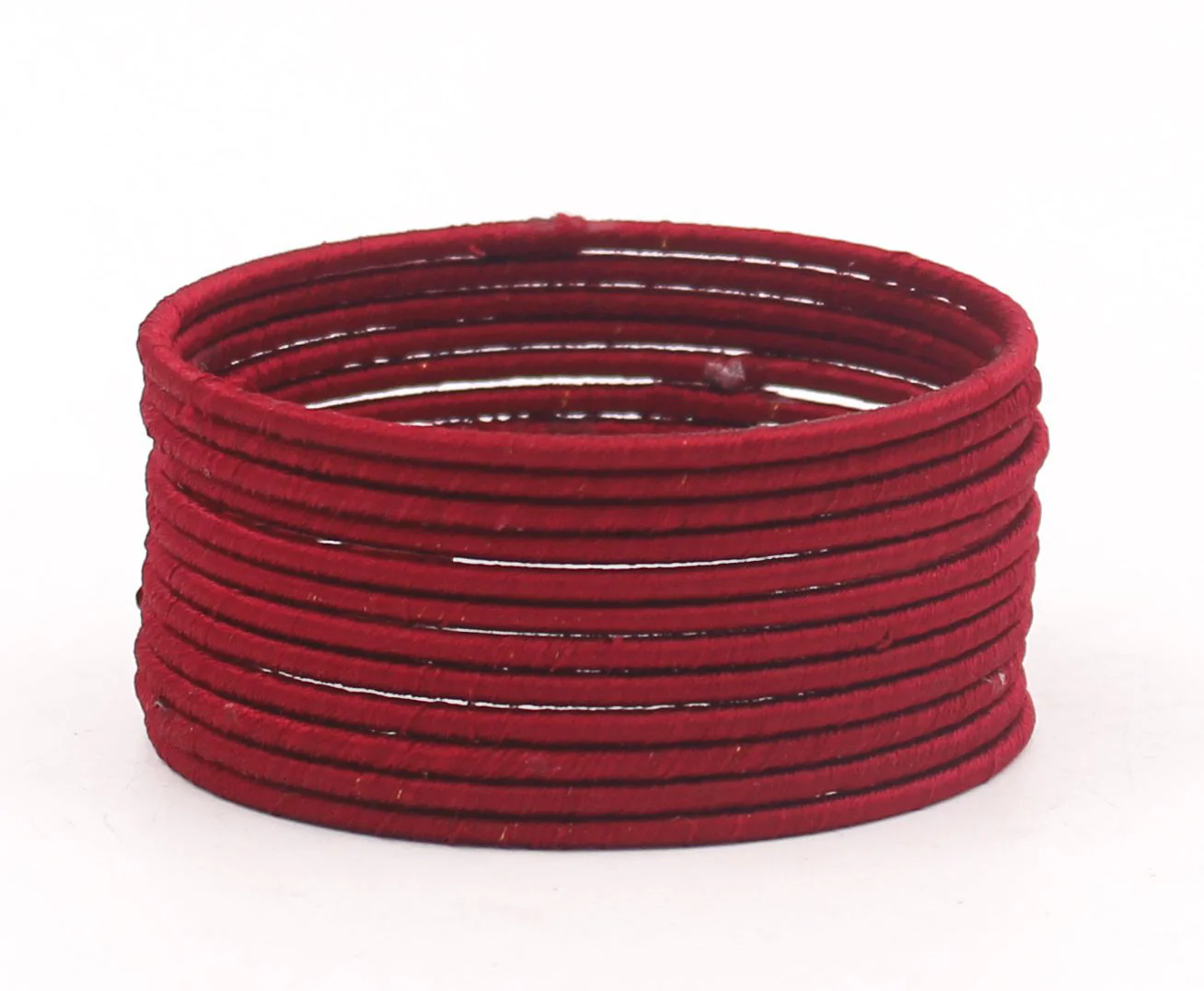 Set of 12 Plain Thread Bangles by Leshya - Image 12