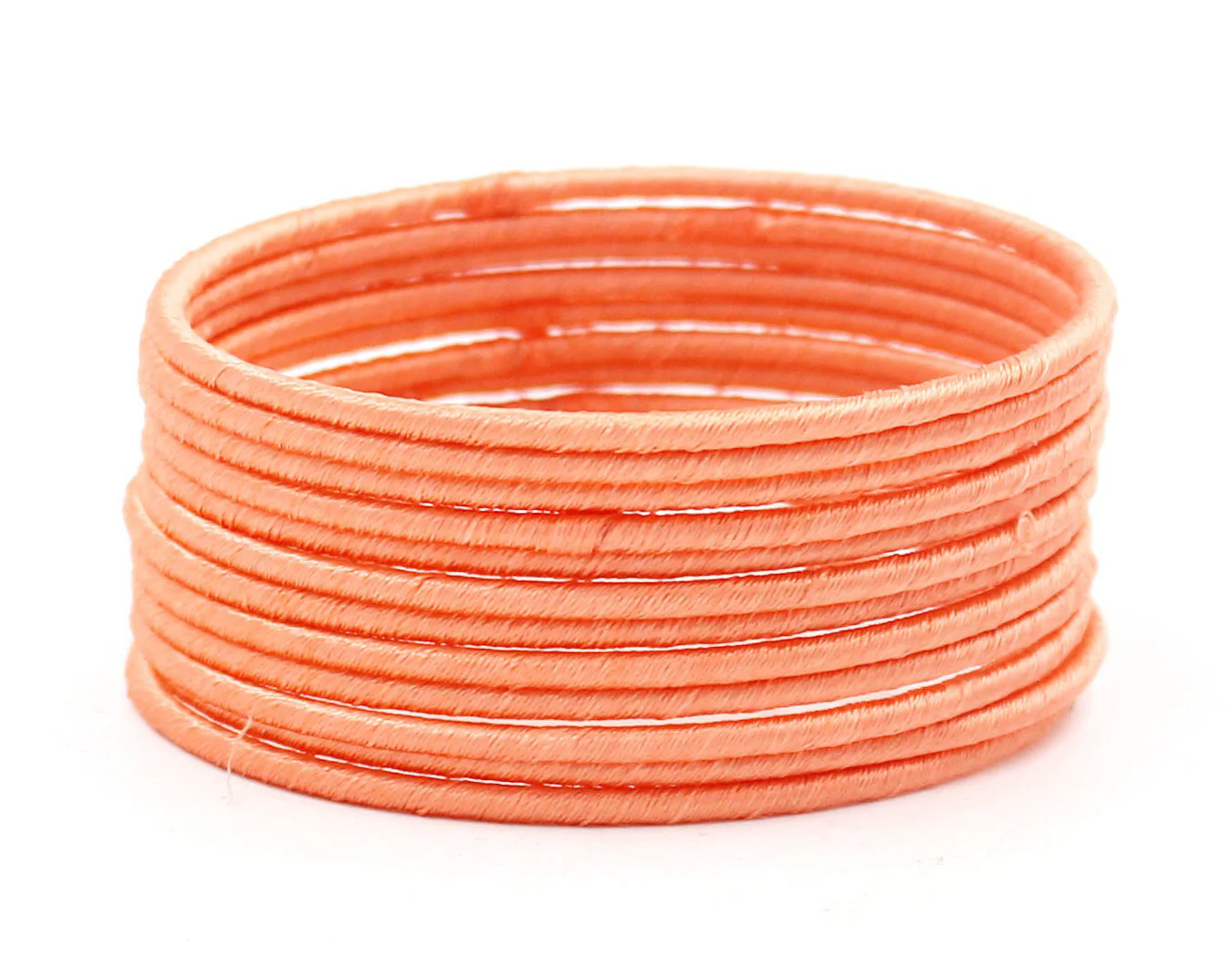 Set of 12 Plain Thread Bangles by Leshya - Image 14