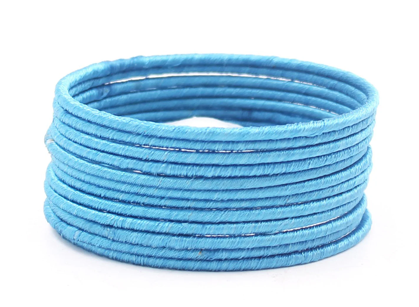 Set of 12 Plain Thread Bangles by Leshya - Image 5