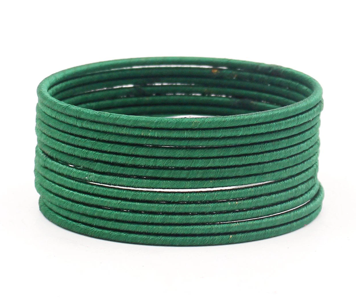 Set of 12 Plain Thread Bangles by Leshya - Image 9