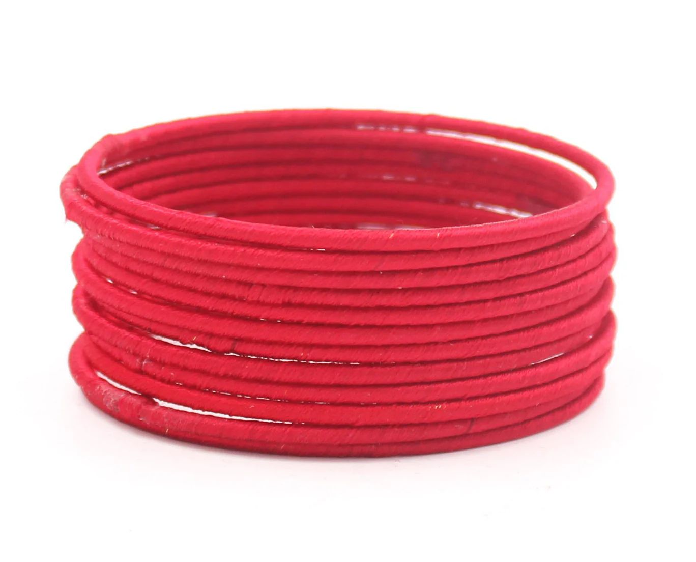 Set of 12 Plain Thread Bangles by Leshya - Image 3
