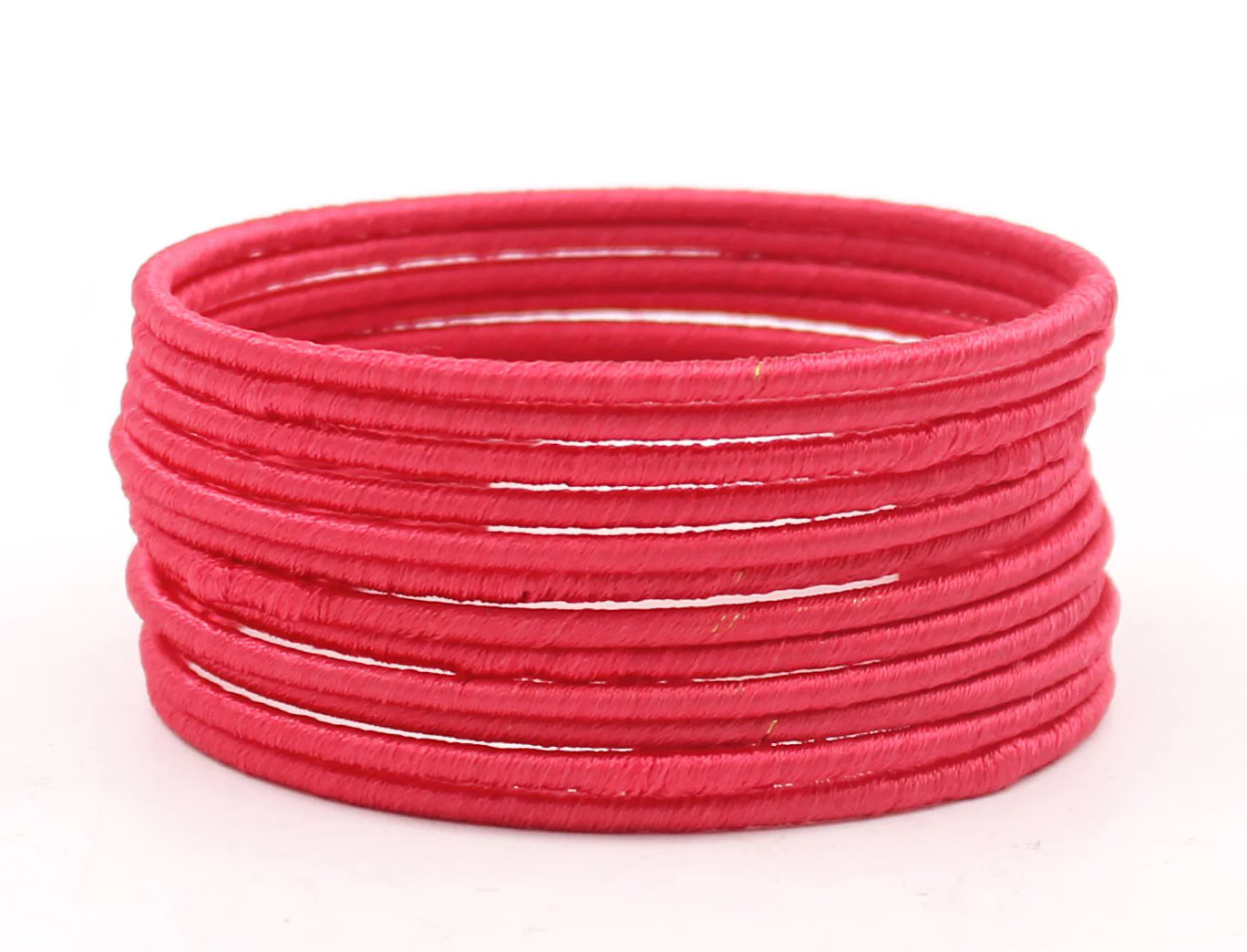 Set of 12 Plain Thread Bangles by Leshya - Image 5