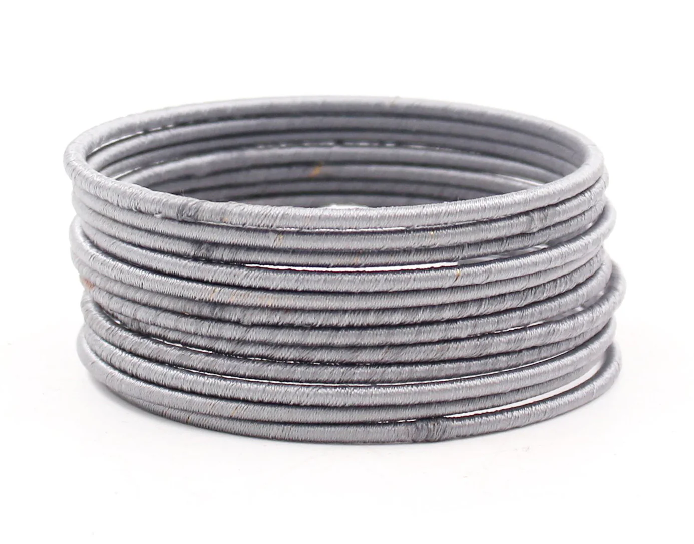 Set of 12 Plain Thread Bangles by Leshya - Image 8