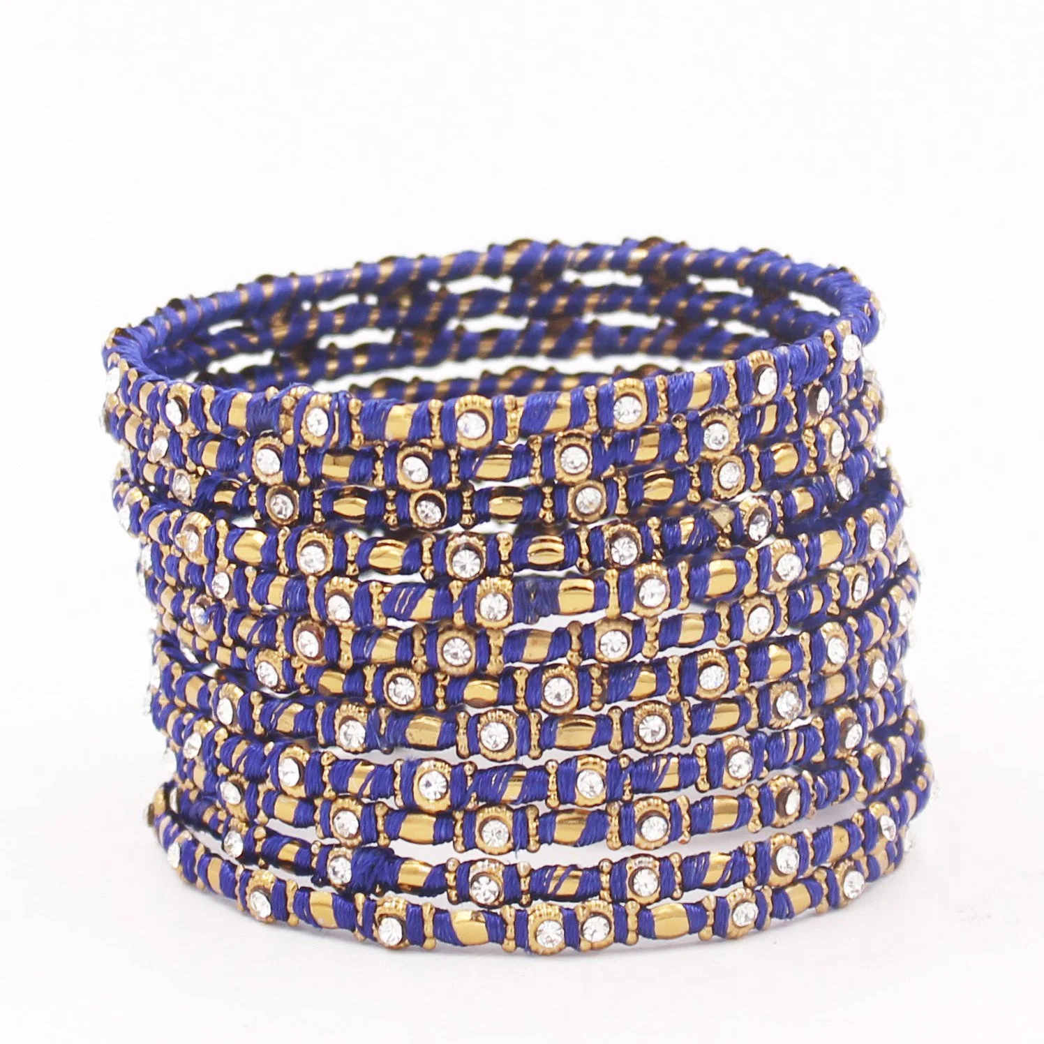 Set of 12 Thread Bangles with Stone by Leshya - Image 6