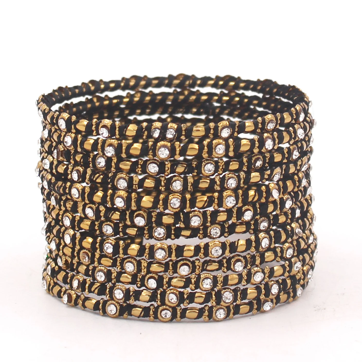 Set of 12 Thread Bangles with Stone by Leshya - Image 3