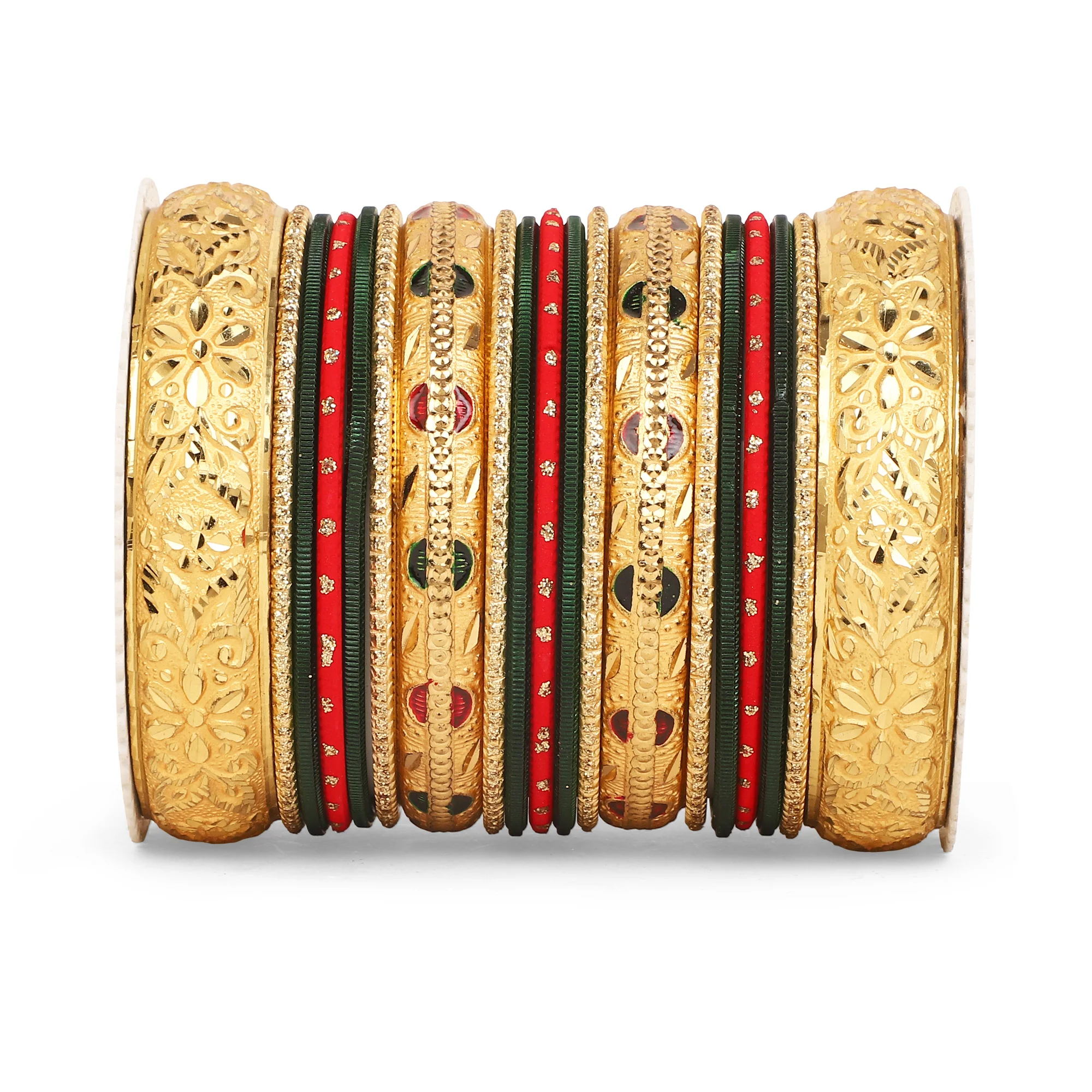 Set of 19 Gold Guarantee bangle set by Leshya - Image 2