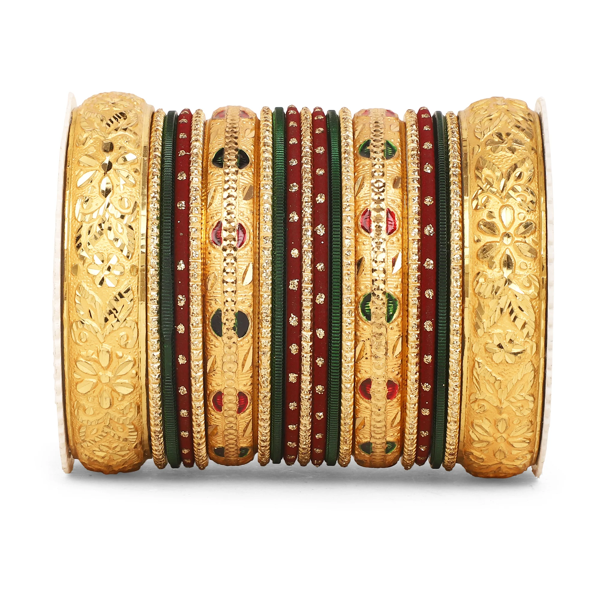 Set of 19 Gold Guarantee bangle set by Leshya - Image 3