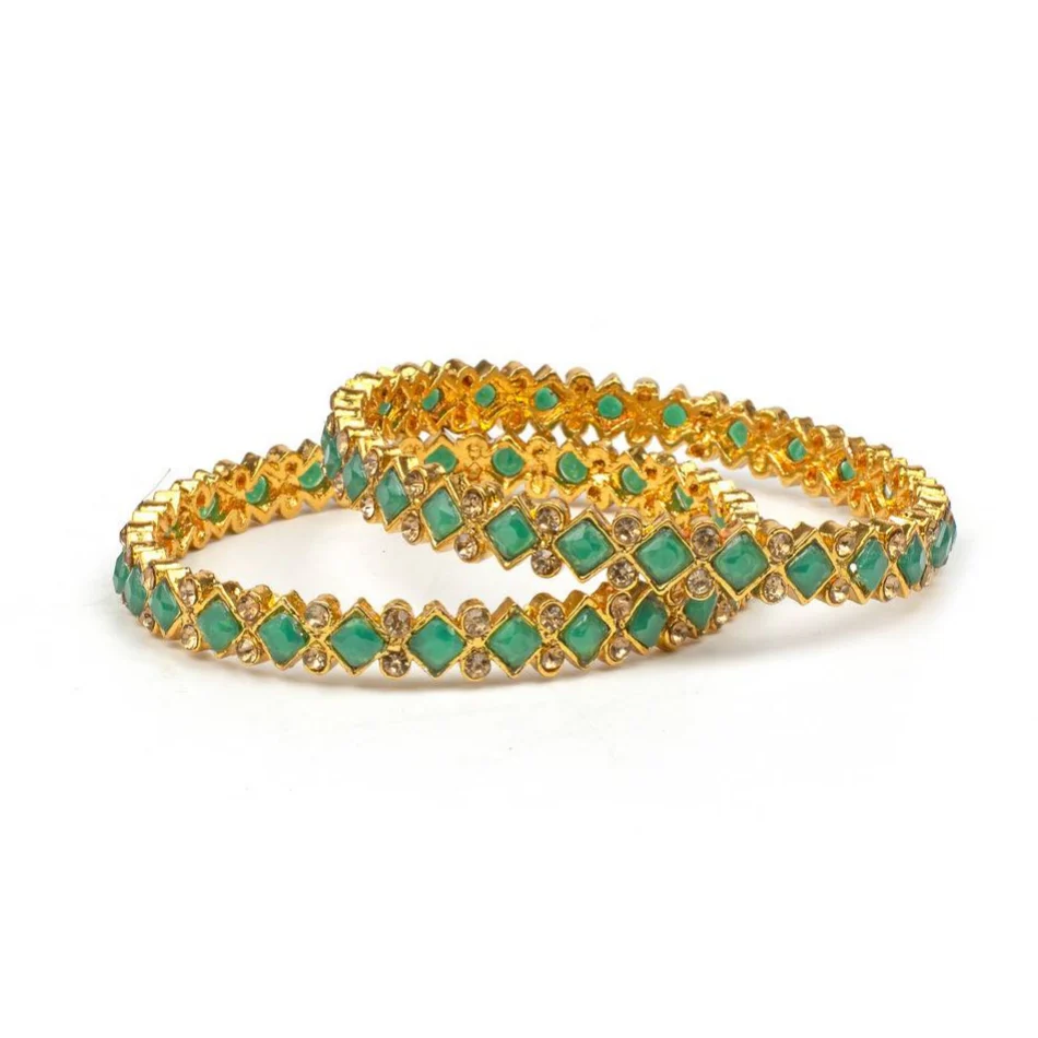 Set of 2 Brass tone bracelets by Leshya - Image 5