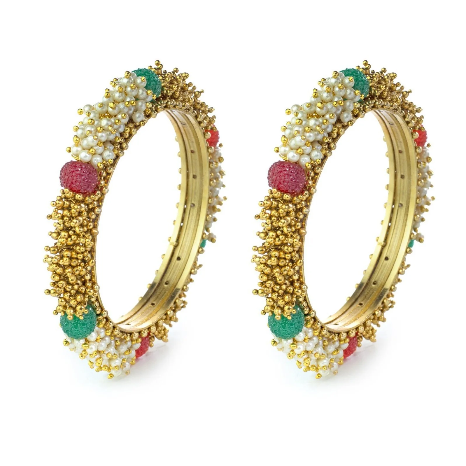 Set-of-2 Bridal Ghungroo Bangles for all occasions by Leshya Bracelet - Image 3