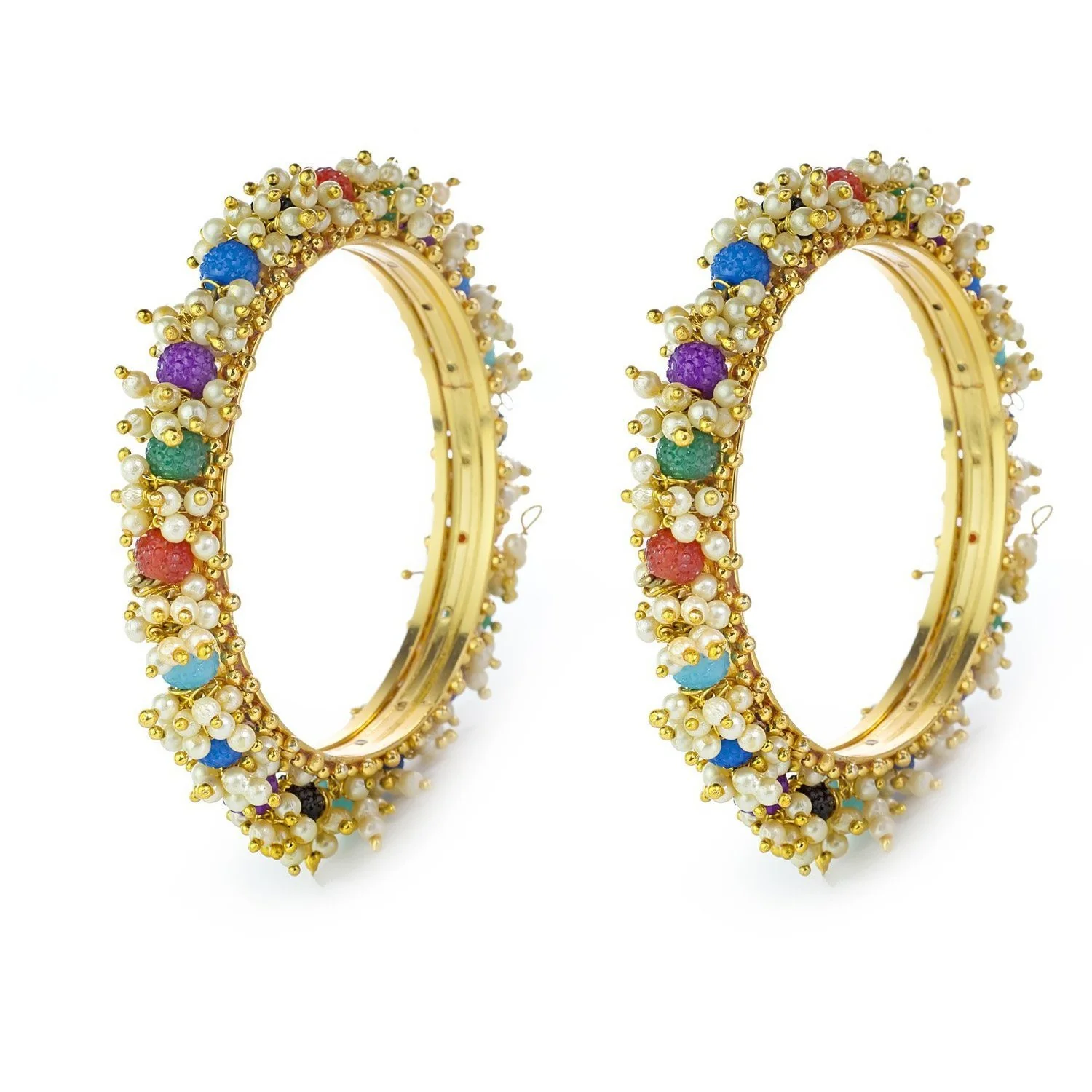 Set-of-2 Bridal Ghungroo Bangles for all occasions by Leshya Bracelet - Image 9