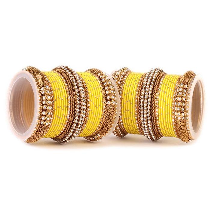 Set of 2 Bridal Jaali Work Bangle Set - Image 13
