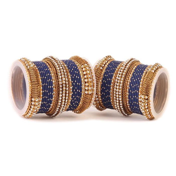 Set of 2 Bridal Jaali Work Bangle Set (Plus Size) - Image 8