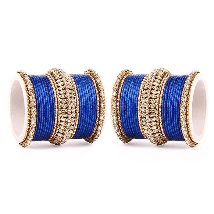 Set of 2 Bridal Kundan Bangle Set - Image 3
