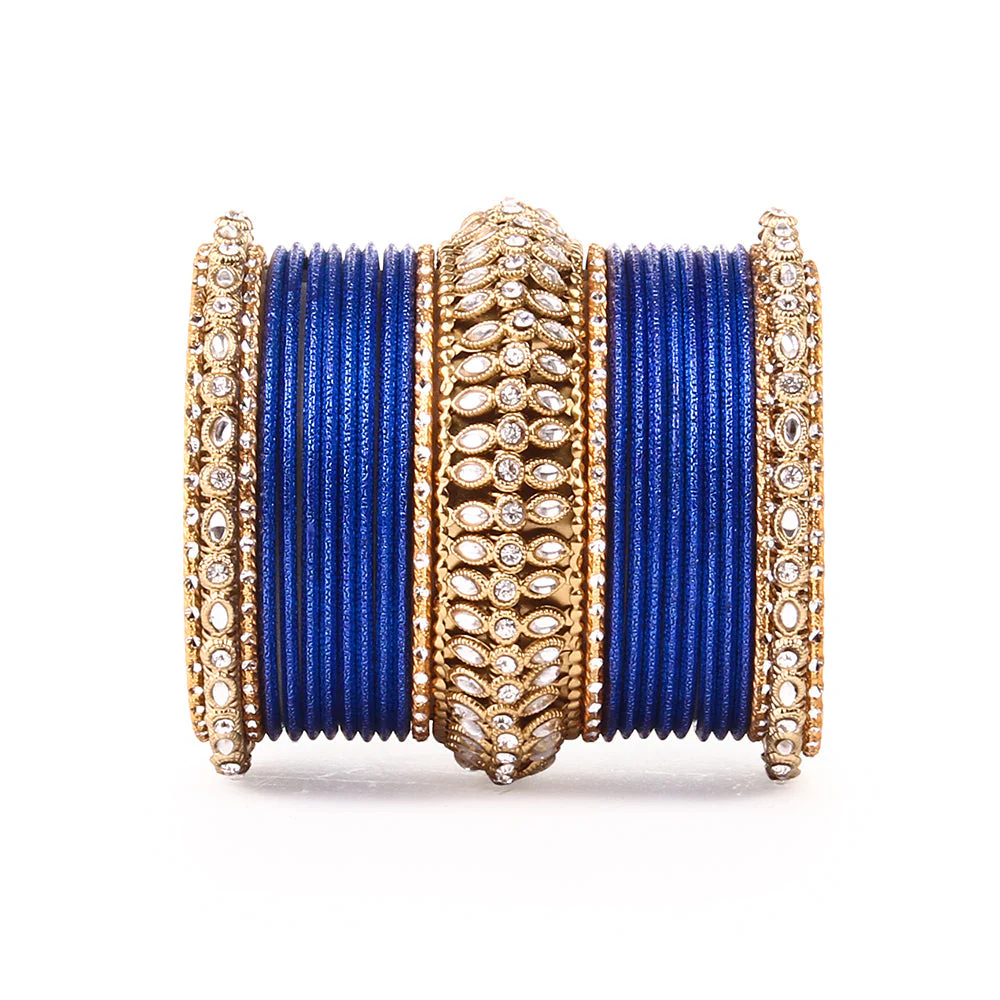 Set of 2 Bridal Kundan Bangle Set - Image 4