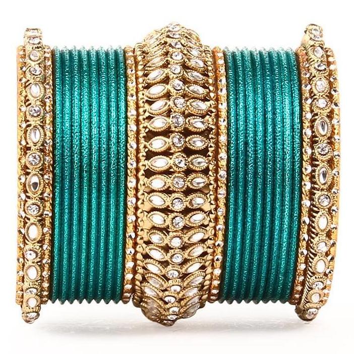 Set of 2 Bridal Kundan Bangle Set - Image 5