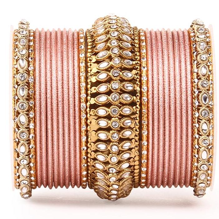 Set of 2 Bridal Kundan Bangle Set - Image 10
