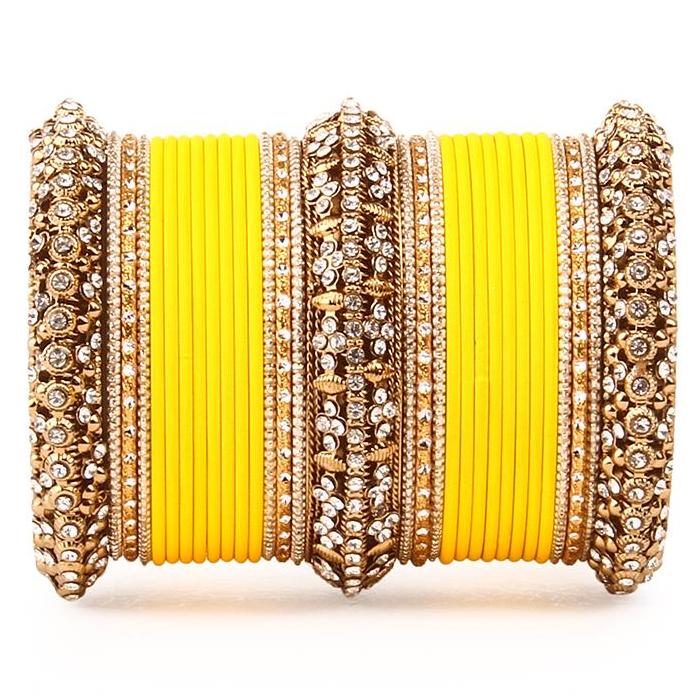 Set of 2 Bridal Matte Textured Bangle Set - Image 13
