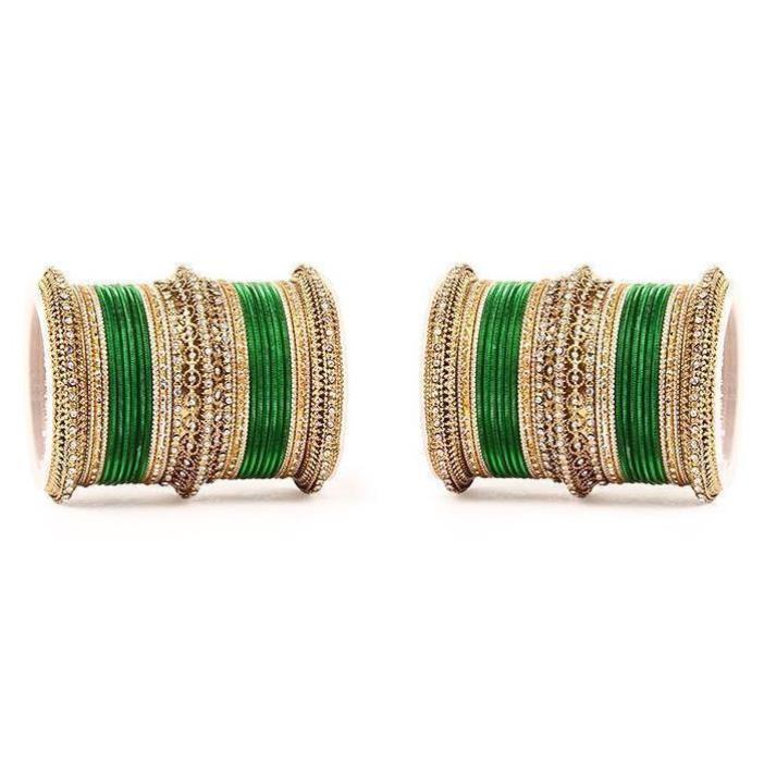 Set of 2 Bridal Neon Textured Bangle Set - Image 6