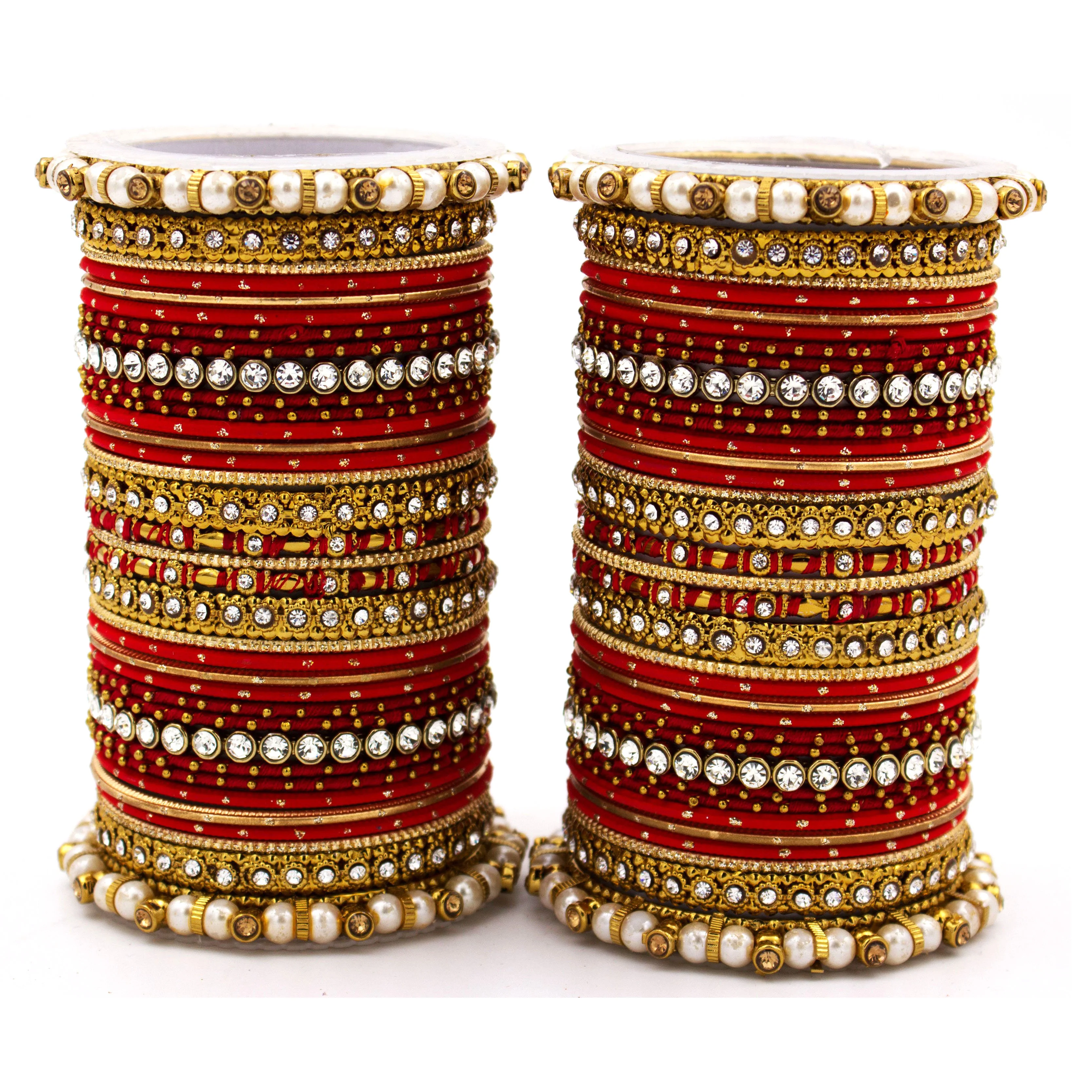 Set of 2 Fancy Bridal Bangle sets by Leshya - Image 4
