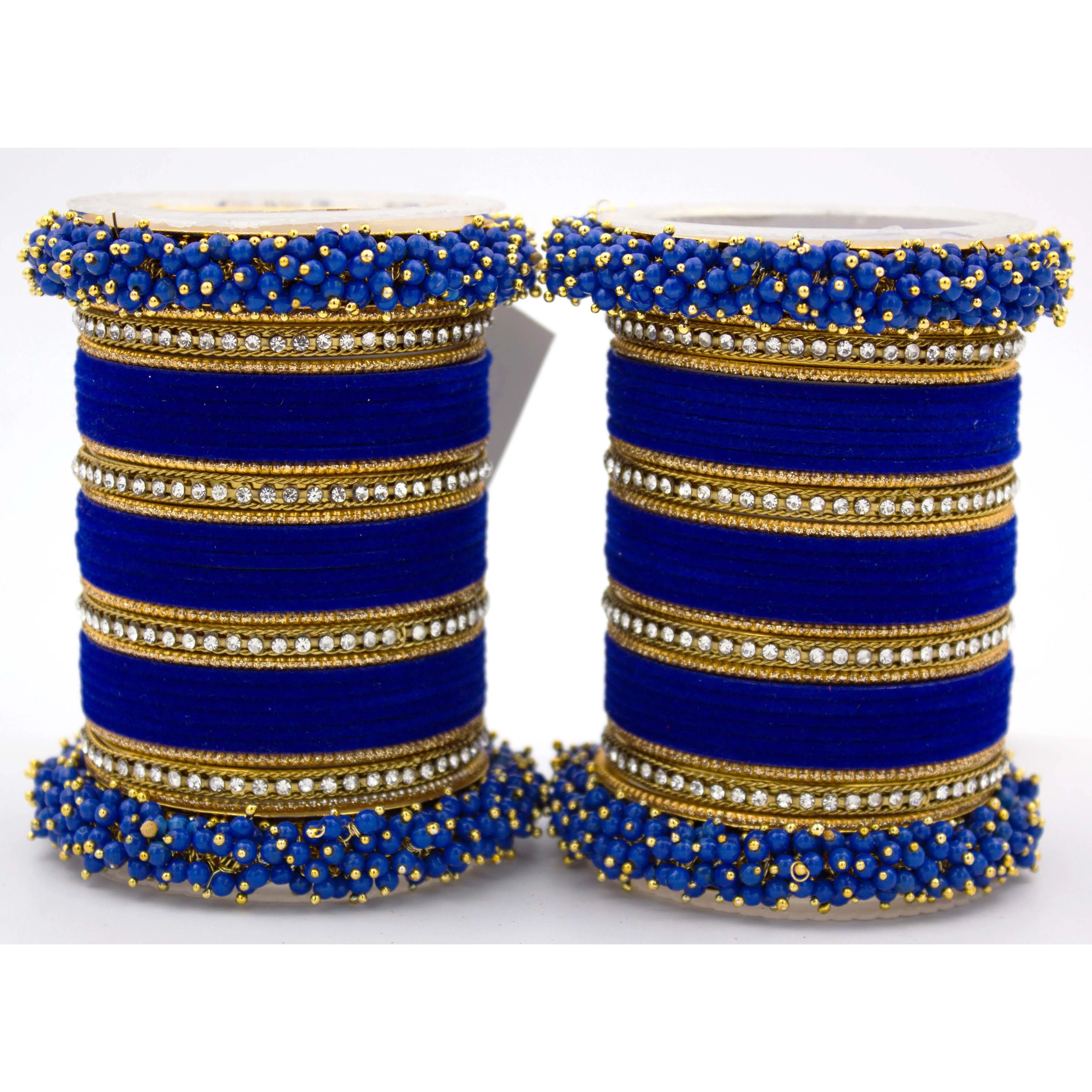 Set of 2 Fancy Bridal Bangle sets by Leshya - Image 2