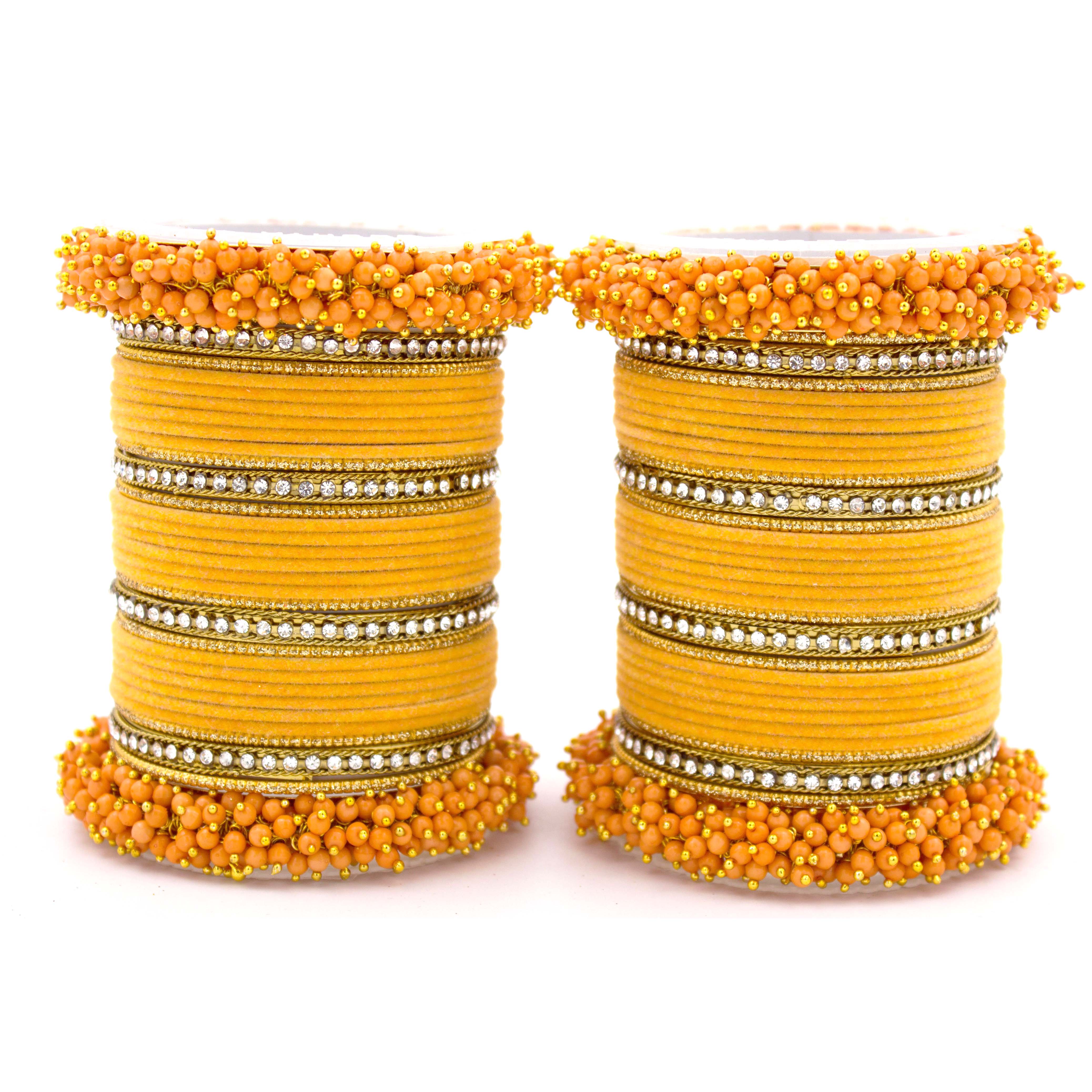 Set of 2 Fancy Bridal Bangle sets by Leshya - Image 12