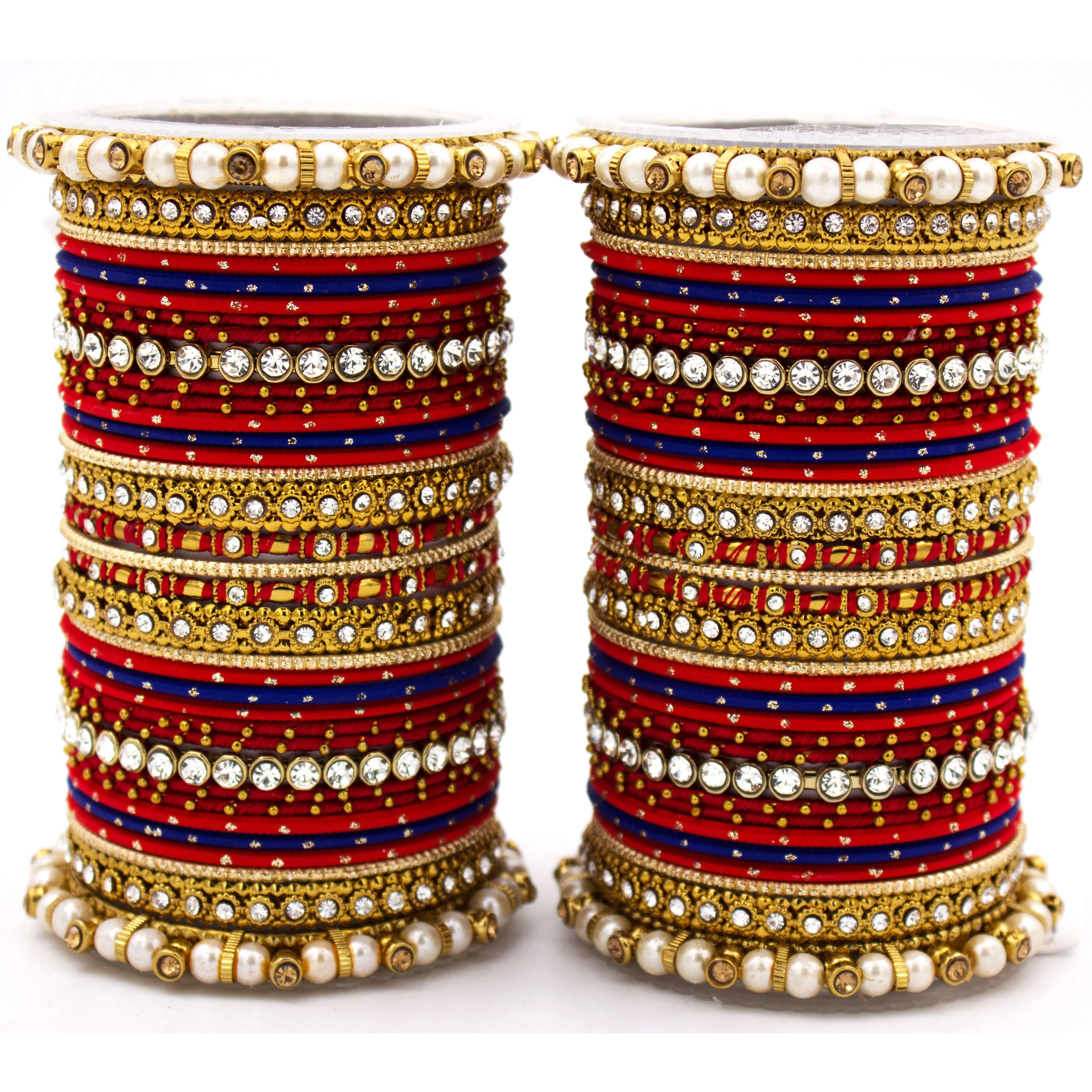 Set of 2 Fancy Bridal Bangle sets by Leshya - Image 10