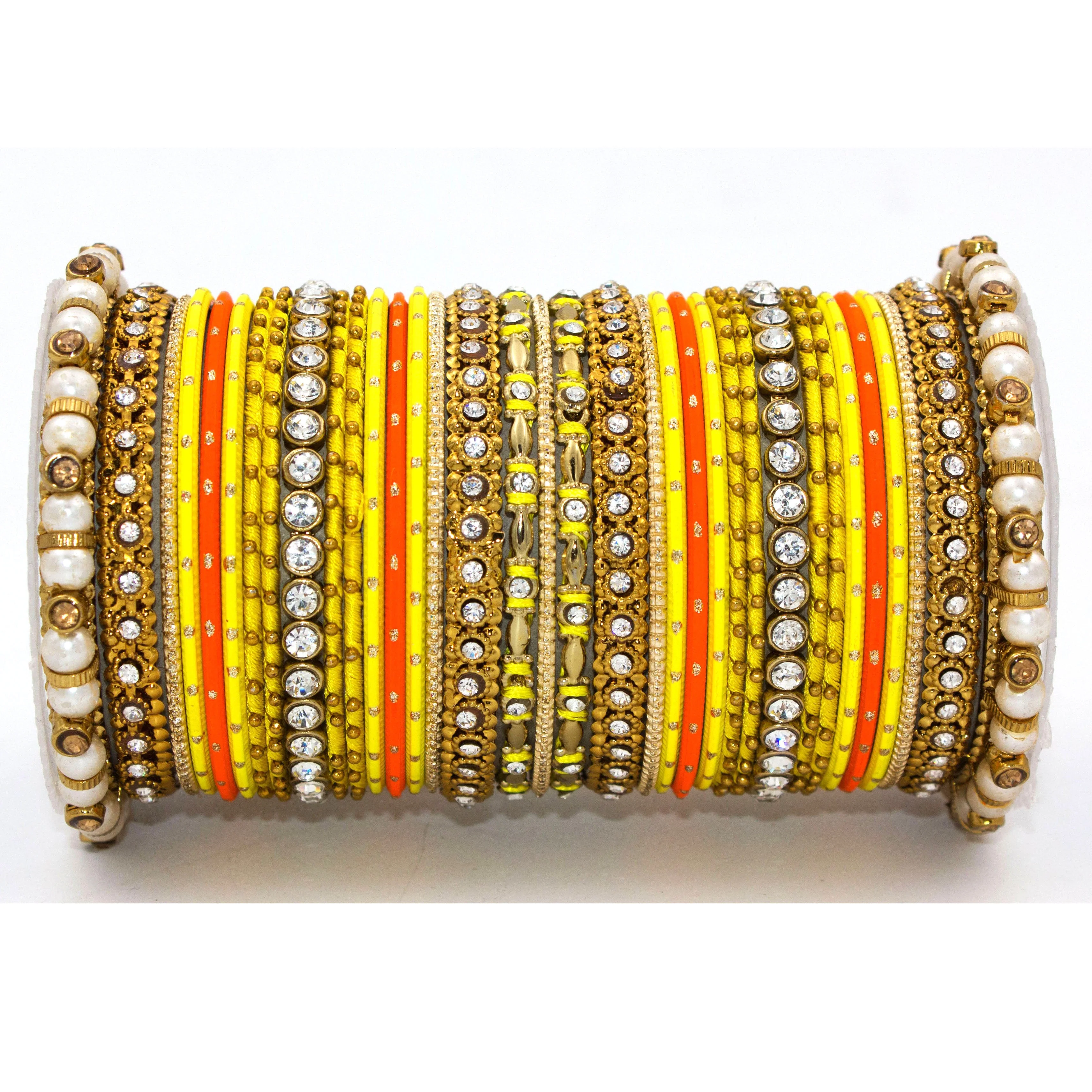 Set of 2 Fancy Bridal Bangle sets by Leshya - Image 7