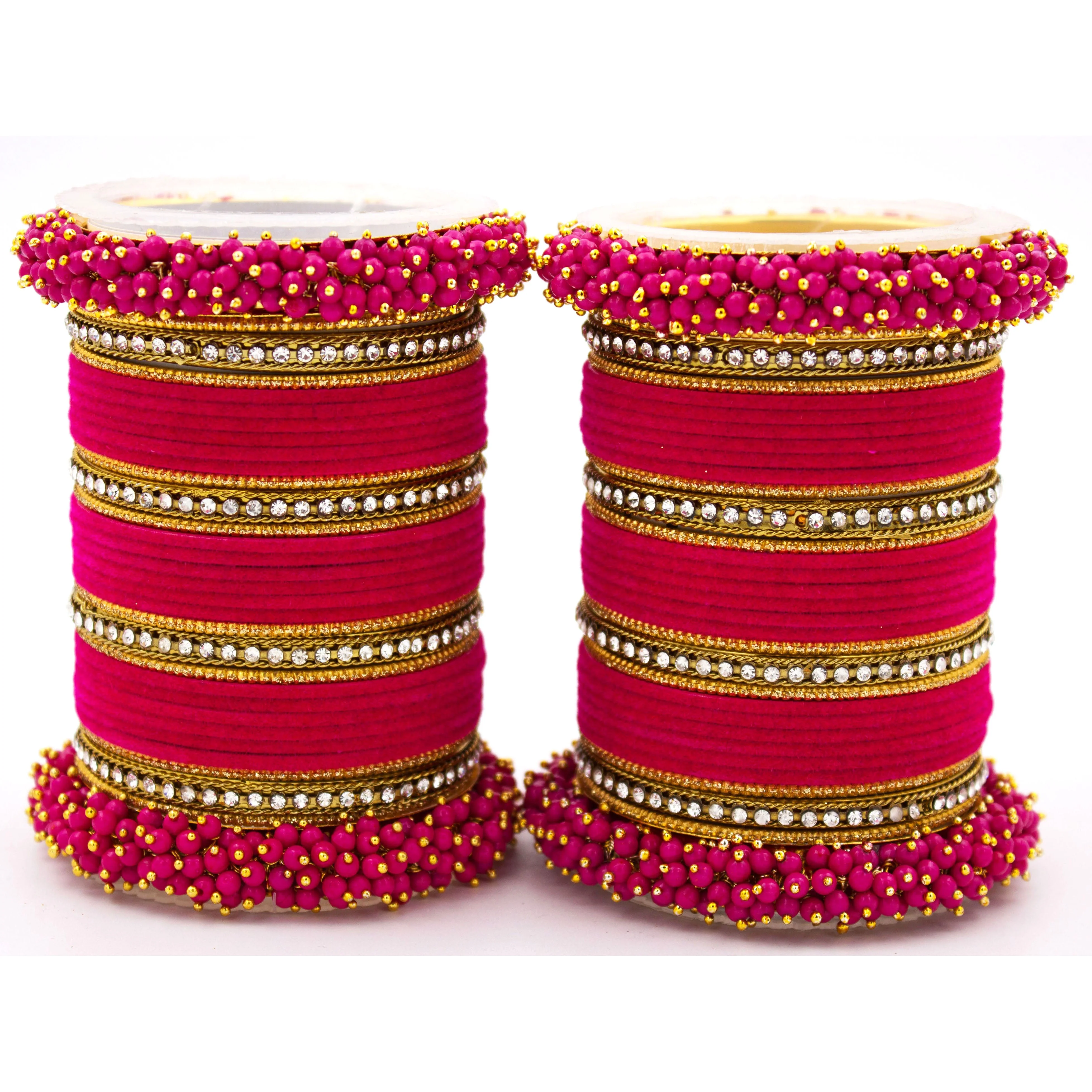 Set of 2 Fancy Bridal Bangle sets by Leshya - Image 11