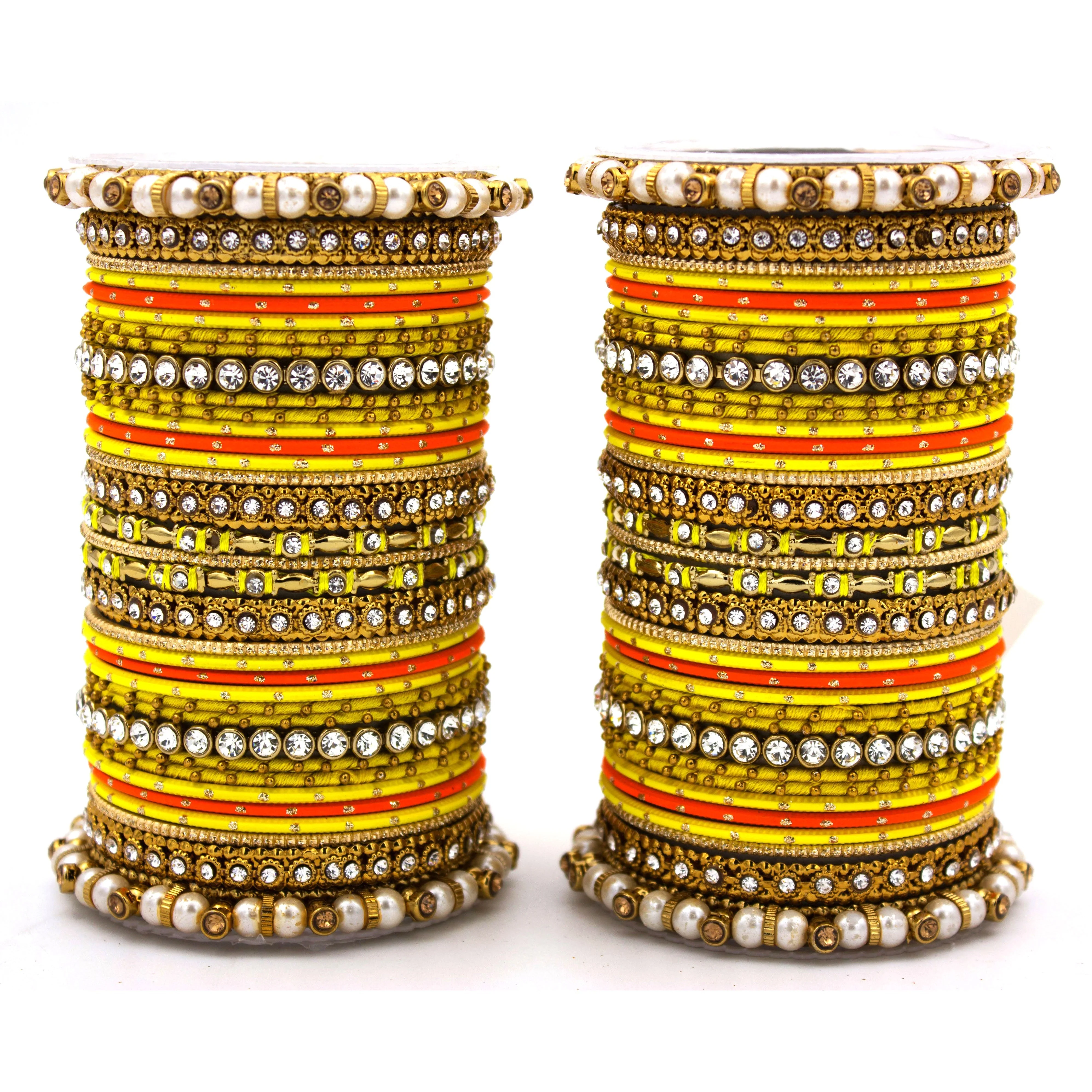 Set of 2 Fancy Bridal Bangle sets by Leshya - Image 7