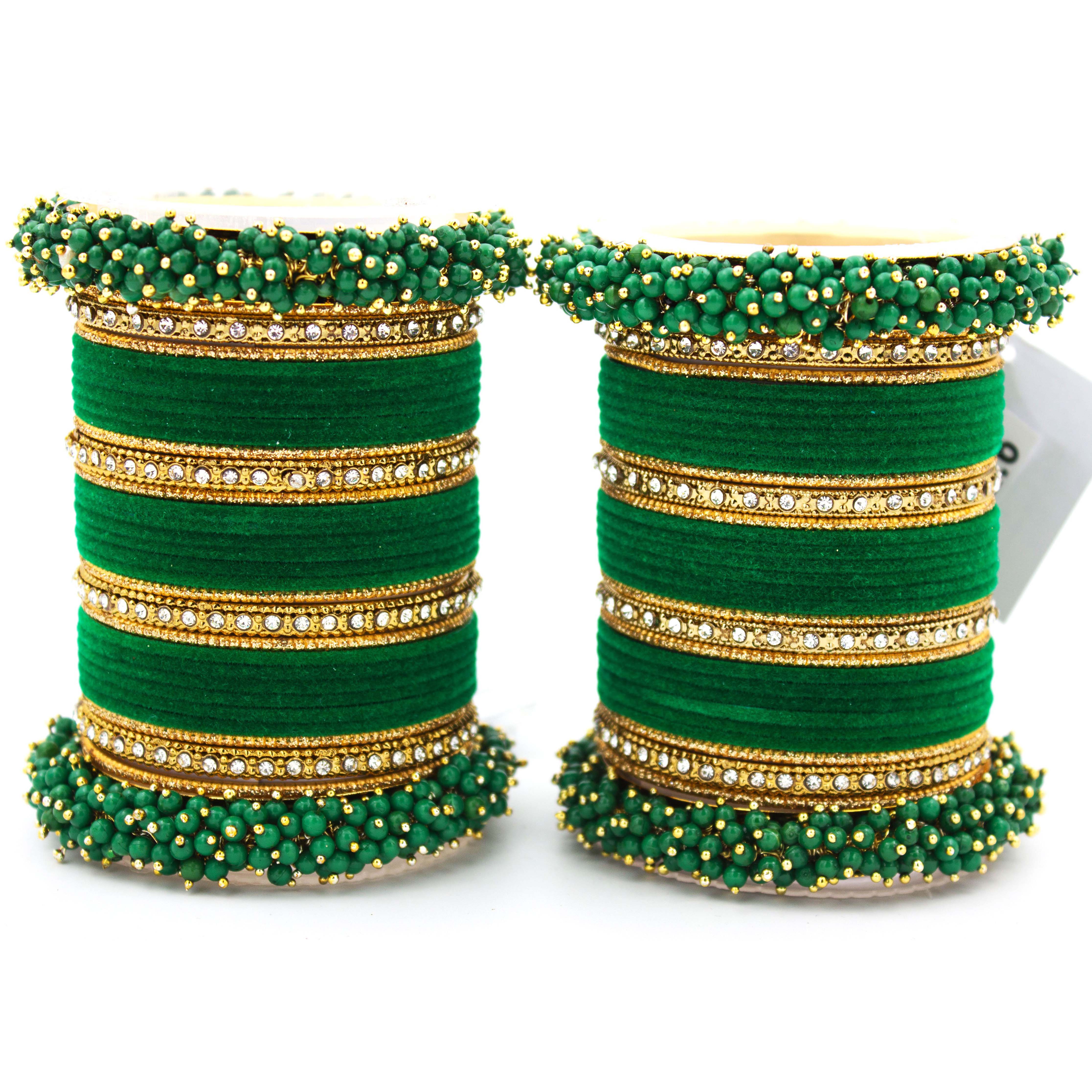 Set of 2 Fancy Bridal Bangle sets by Leshya - Image 7