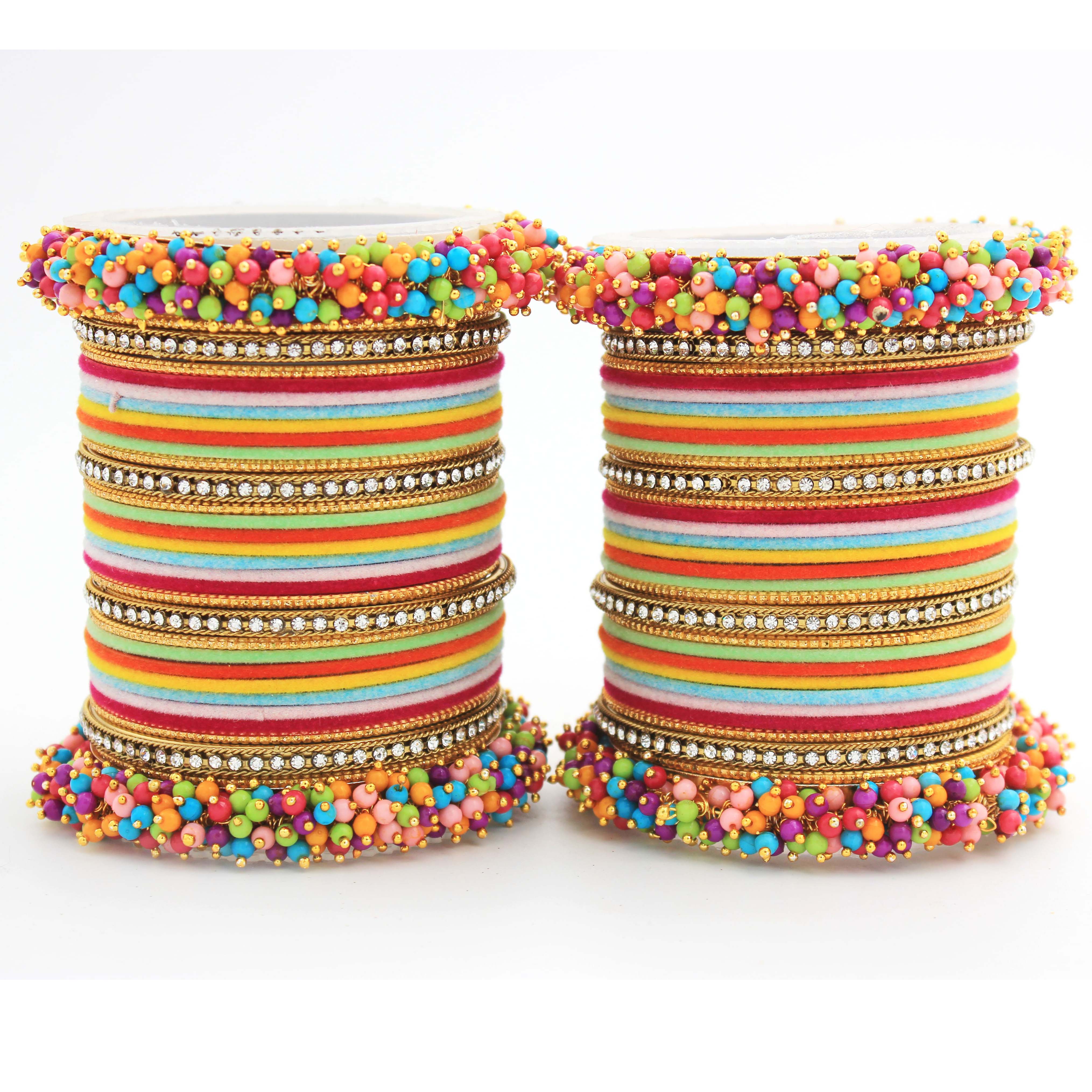 Set of 2 Fancy Bridal Bangle sets by Leshya - Image 14